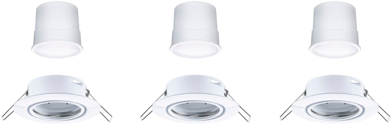 Paulmann LED Einbauleuchte »Base 3x420lm 230V«, 3 flammig, Zigbee Basisset