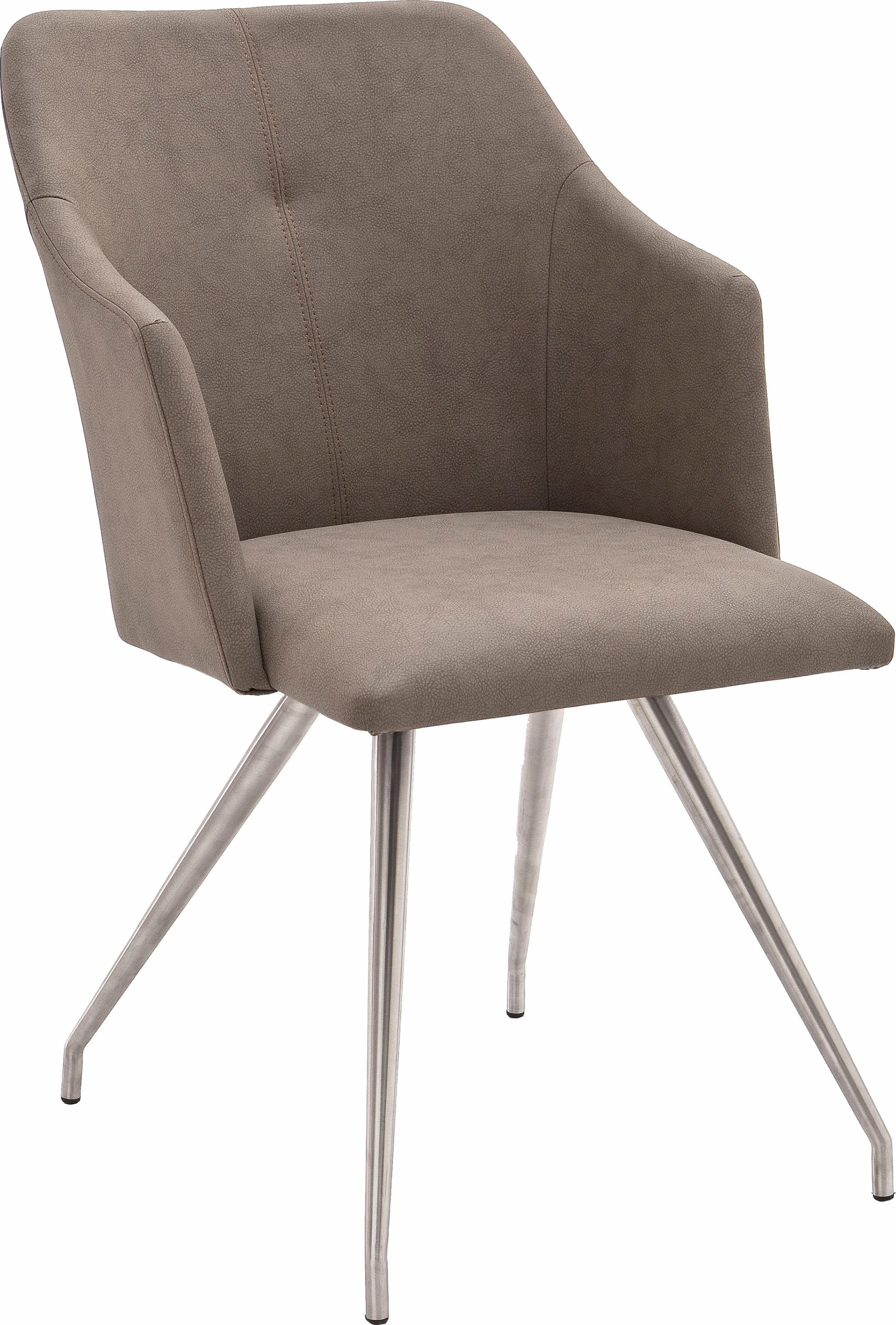 MCA furniture Esszimmerstuhl »Madita 4 Fuß Stuhl B-eckig«, Set, 2 St.,  Kunstleder, Stuhl belastbar bis max. 140 kg auf Rechnung bestellen