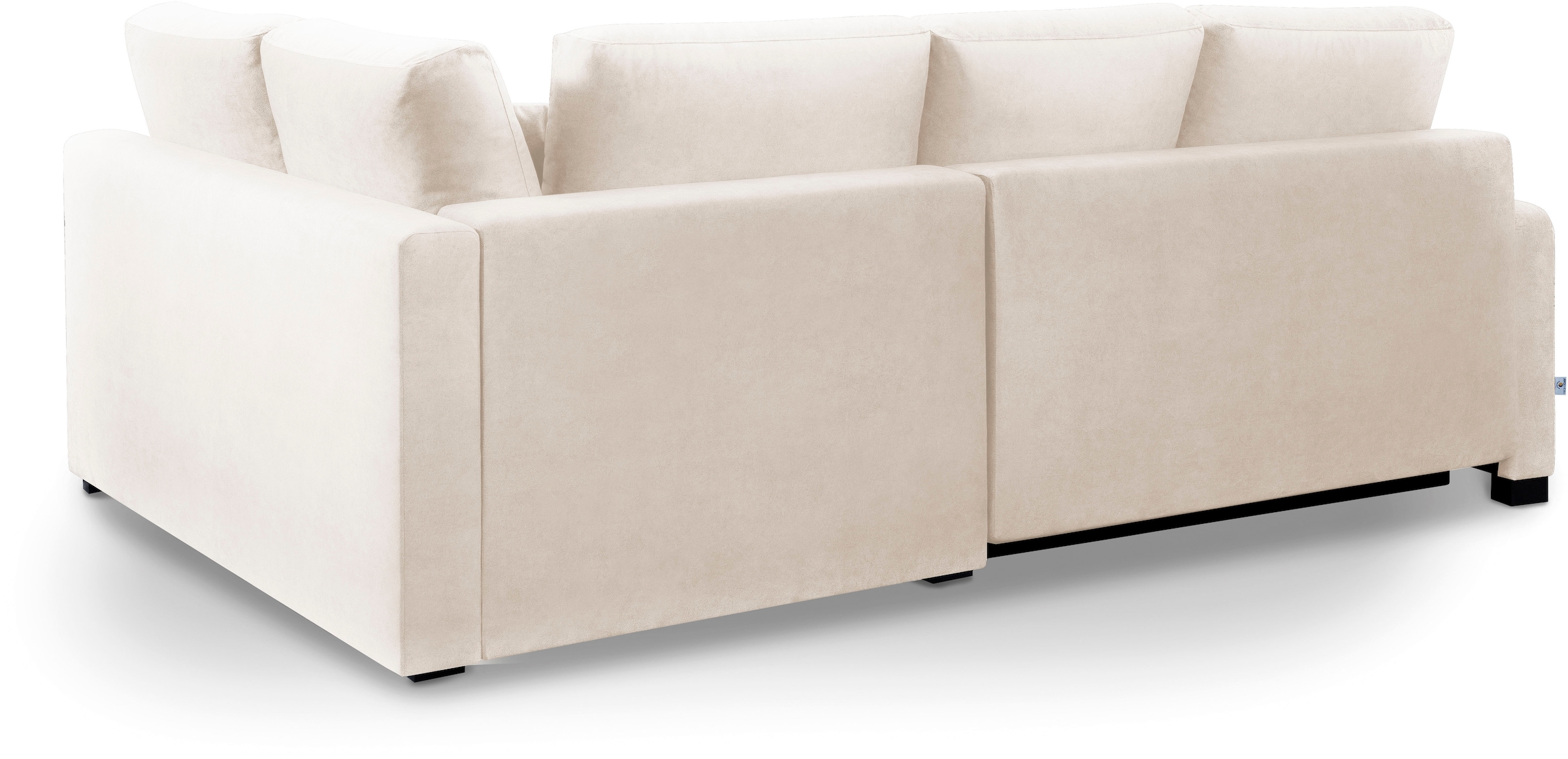 exxpo - sofa fashion Ecksofa »Chester, Boxspring Federkern-Polsterung für bequemeren Sitzkomfort« L-Form, schmale Armlehnen, Bettfunktion u. Bettkasten