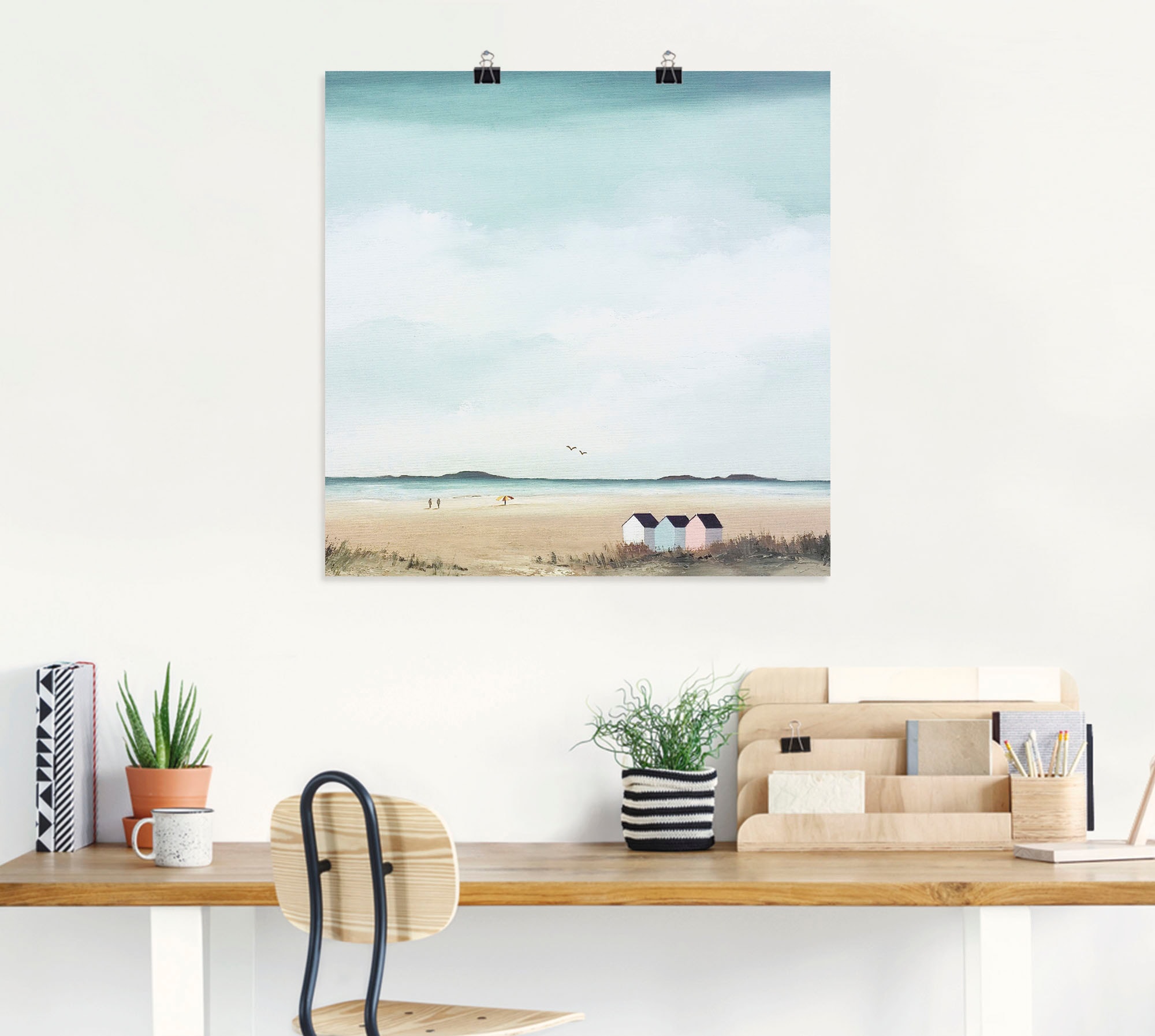 Artland Wandbild »Sonniger Morgen IV« Strand 1 Stk. tlg. als Leinwandbild, Poster in verschied. Größen