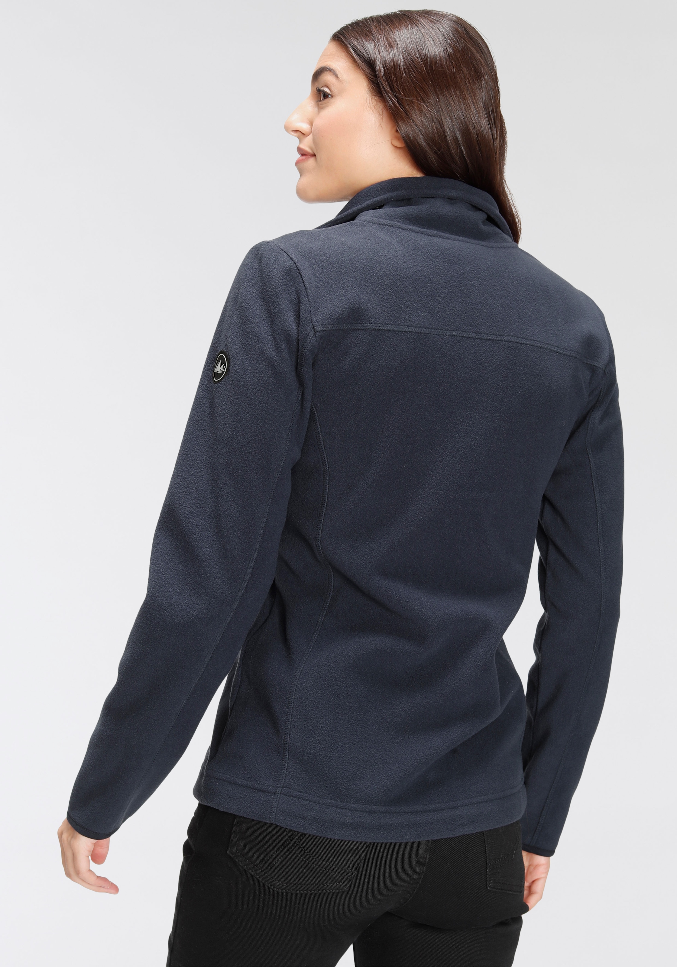 Polarino Fleecejacke, ohne Kapuze, für kalte Tage, aus Fleece, lässiger Look