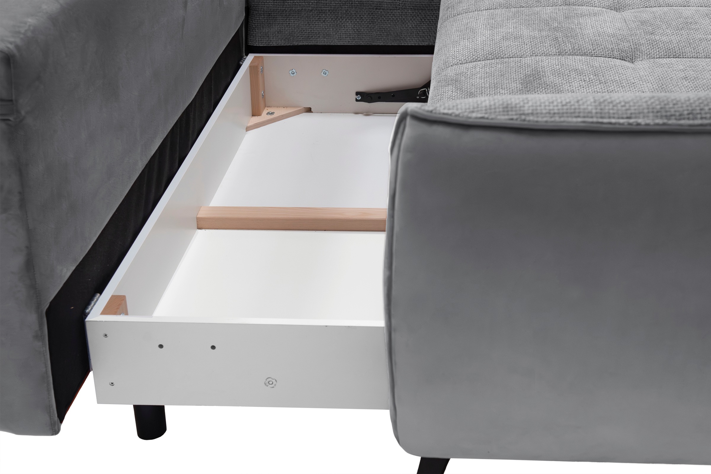 exxpo - sofa fashion Ecksofa »Midway mit einfacher Easy-Lift-Bettfunktion, bequem und modern«, inkl. Bettfunktion und praktischem Bettkasten, L-Form