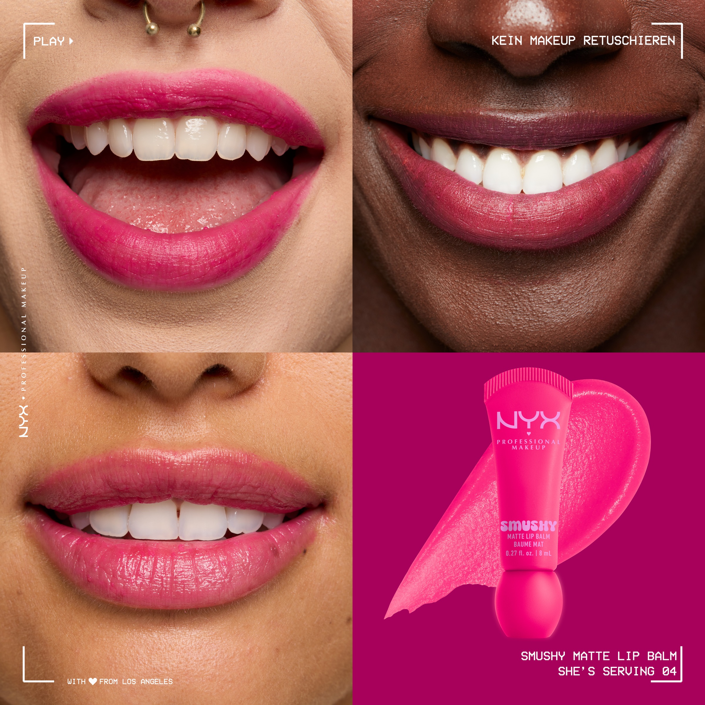 NYX Lippenbalsam »NYX Professional Makeup Smushy Matte Lip Balm«