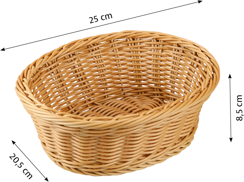 KESPER® Brotkorb »Brot- und Obstkorb, 5er Set« Set, 5 Stk. tlg. Breite ca. 25 cm