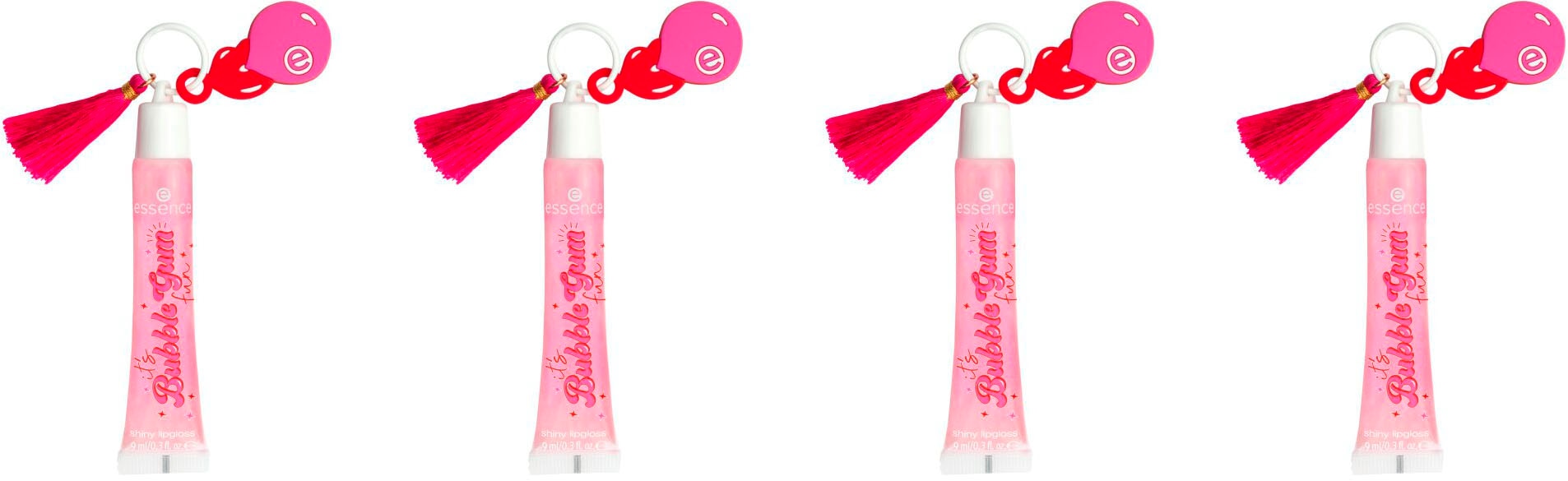 Lipgloss »it's Bubble Gum fun shiny lipgloss«, (4er Pack)