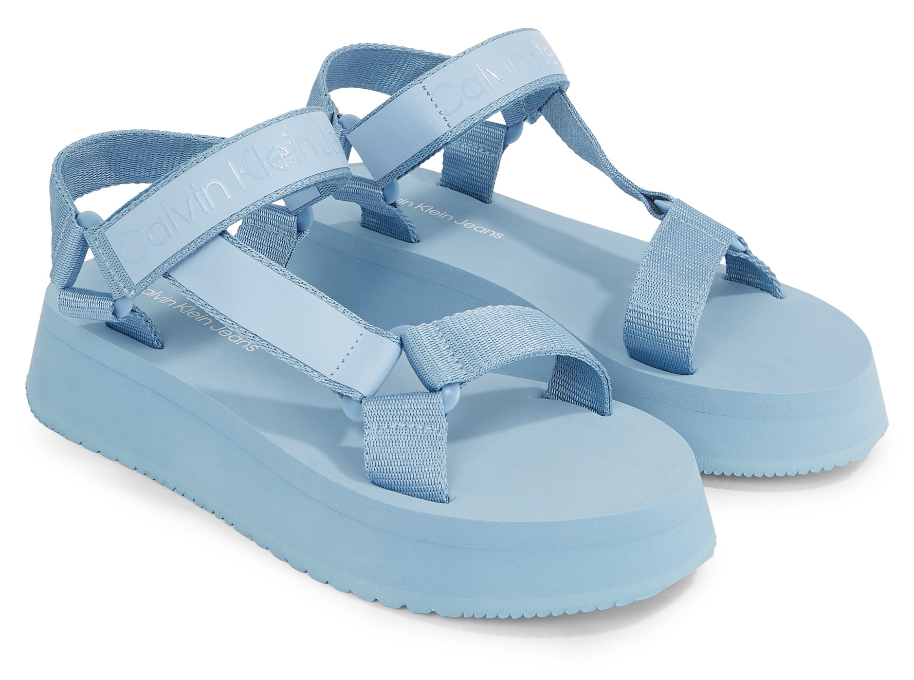 Riemchensandale »SANDAL VELCRO WEBBING DC«, Sommerschuh, Sandalette, Plateauabsatz,...