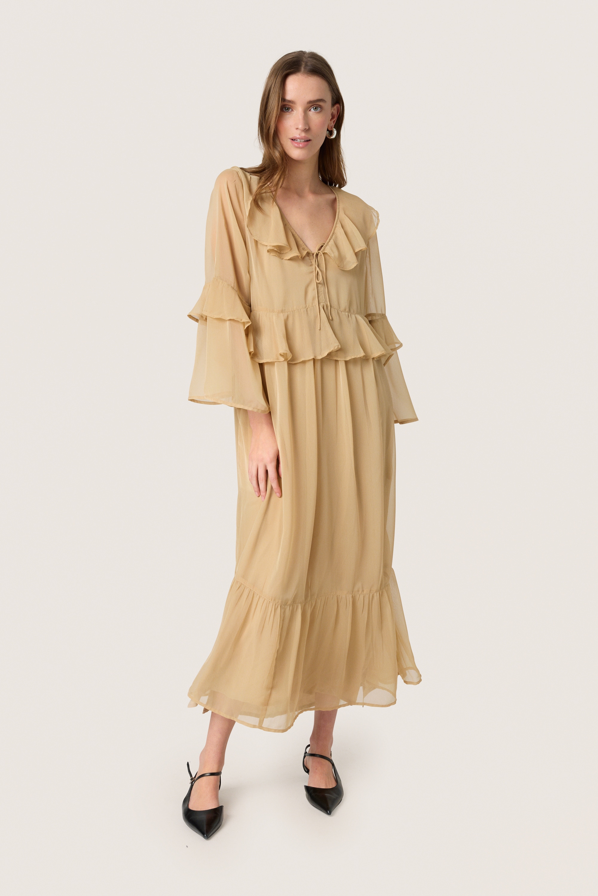 SOAKED IN LUXURY Midikleid »Damen Kleid SLJatessan«