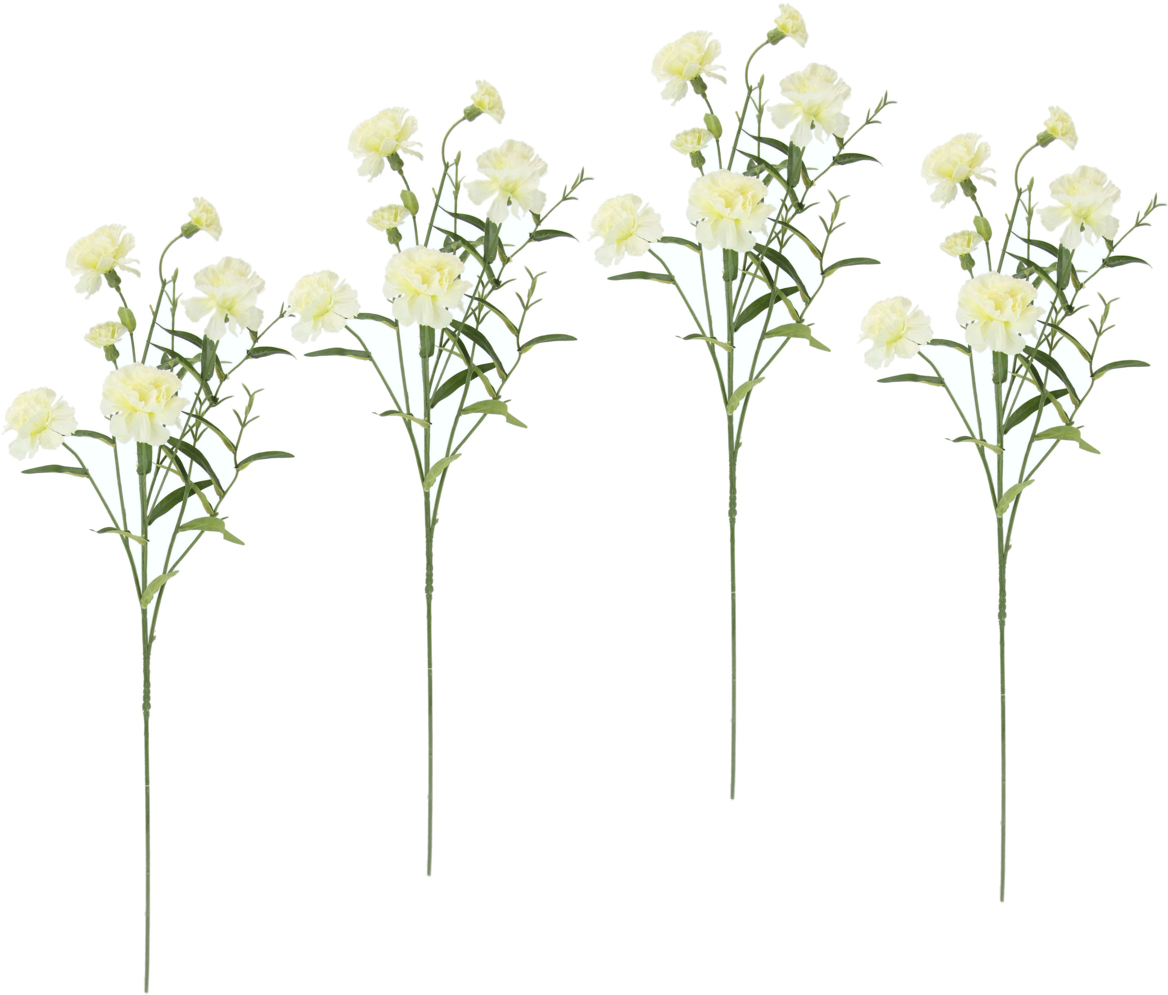 auf I.GE.A. Raten »Nelke«, 4er kaufen Set Stielblume Blumen, Kunstblume künstliche