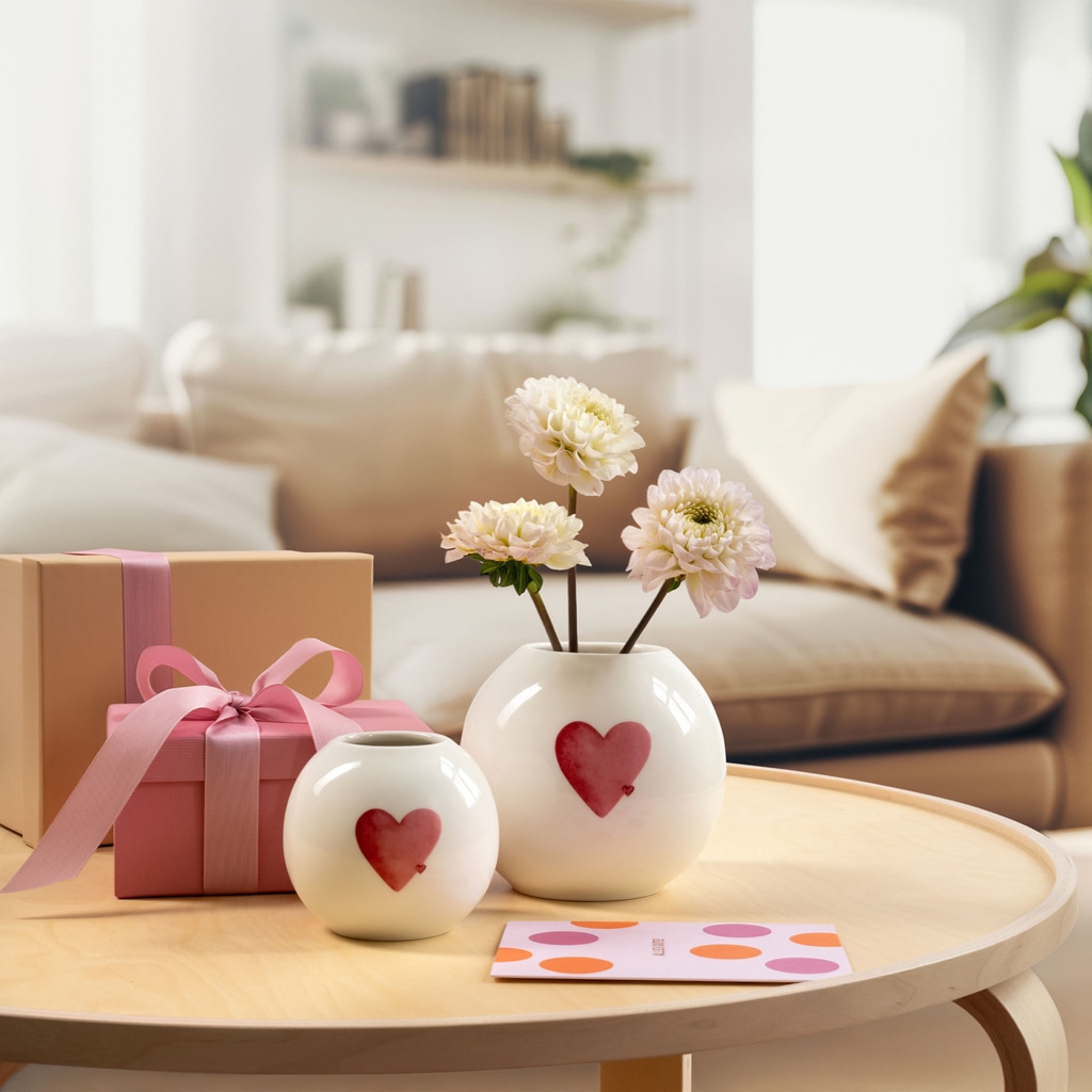 like. by Villeroy & Boch Dekovase »Vase With Love 11,5 cm weiß«