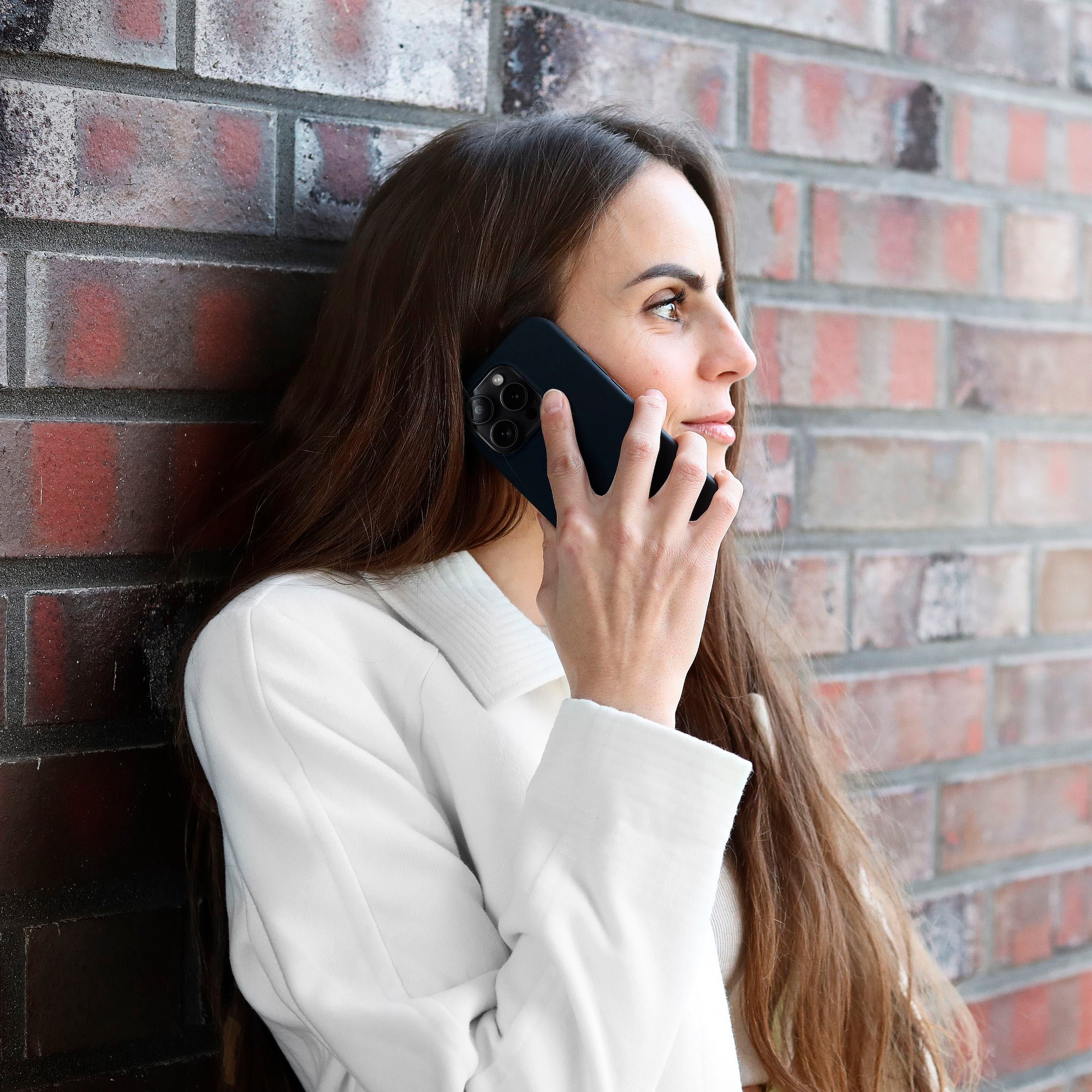 VONMÄHLEN Smartphone-Hülle »iPhone 15 Plus, Eco Silicone Case - Navy«
