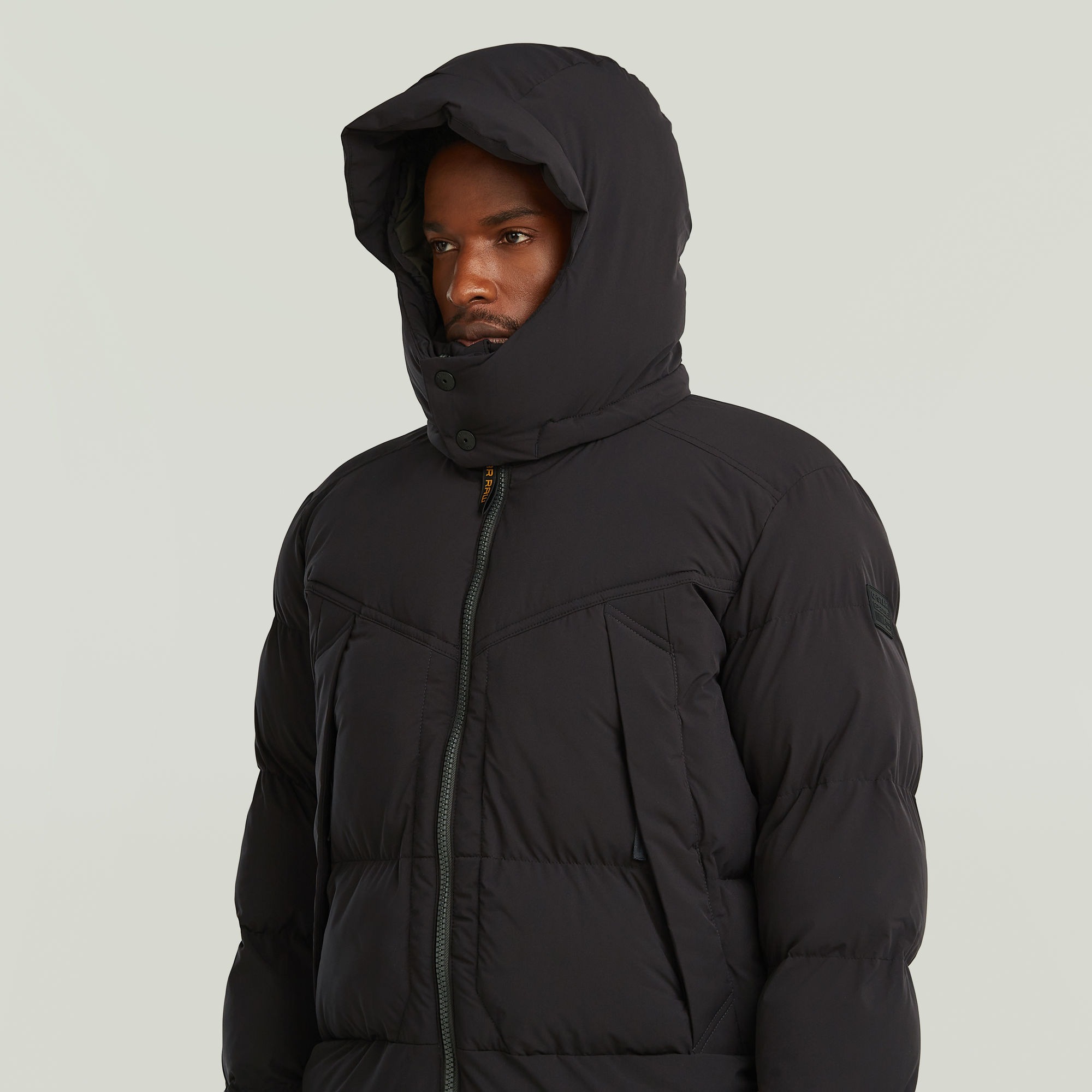 G-STAR Parka »G-Whistler Padded Hooded 2.0« mit Kapuze mit Stehkragen, abnehmbare Kapuze