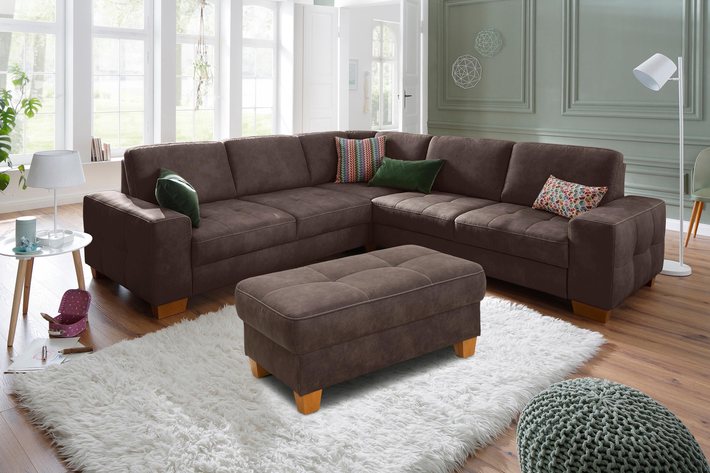 Home affaire Hocker »Puccini«, mit Kontrastnaht