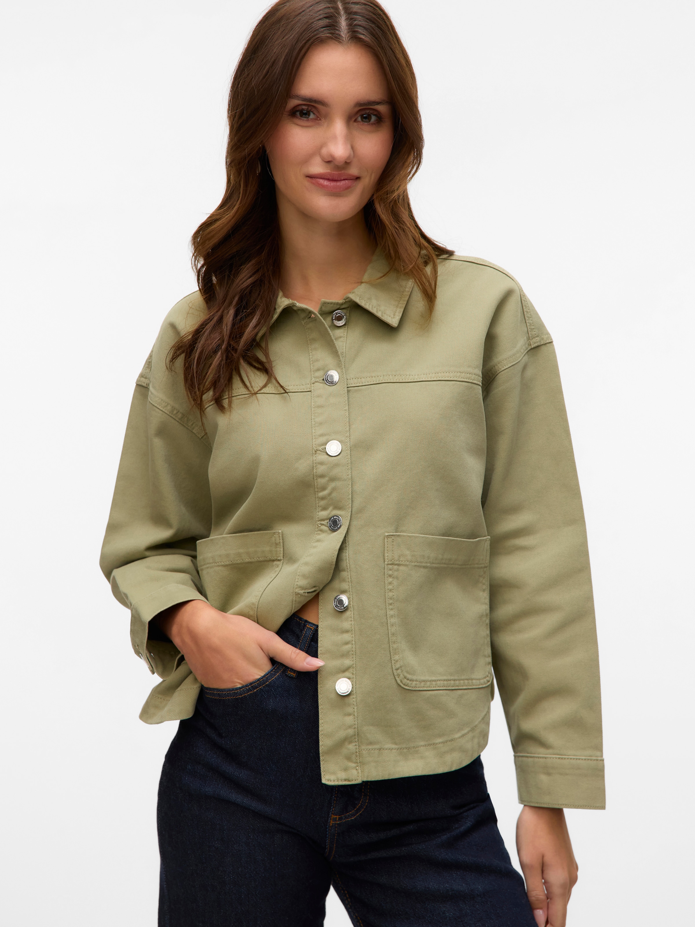 Vero Moda Jeansjacke »VMJAMIE LS DENIM SHACKET MIX NOOS«