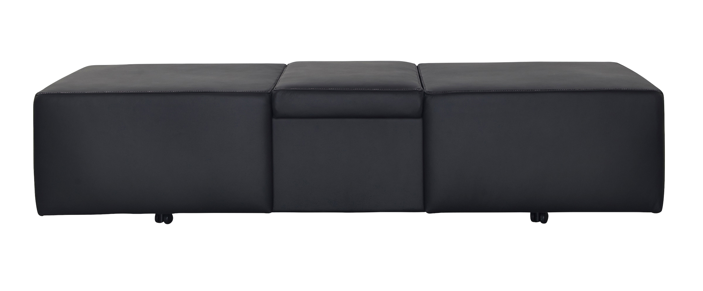 W.SCHILLIG Hocker »taboo« ausziehbar, inklusive Zwischenablage, mit Kontrastnaht