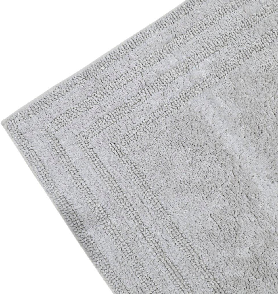 my home Badematte »Inga, Rahmen, Badvorleger, Badezimmer Teppich«, beidseitig nutzbar-fußbodenheizungsgeeignet-strapazierfähig, 100% Baumwolle, Hoch-Tief-Effekt, weich, trocknergeeignet