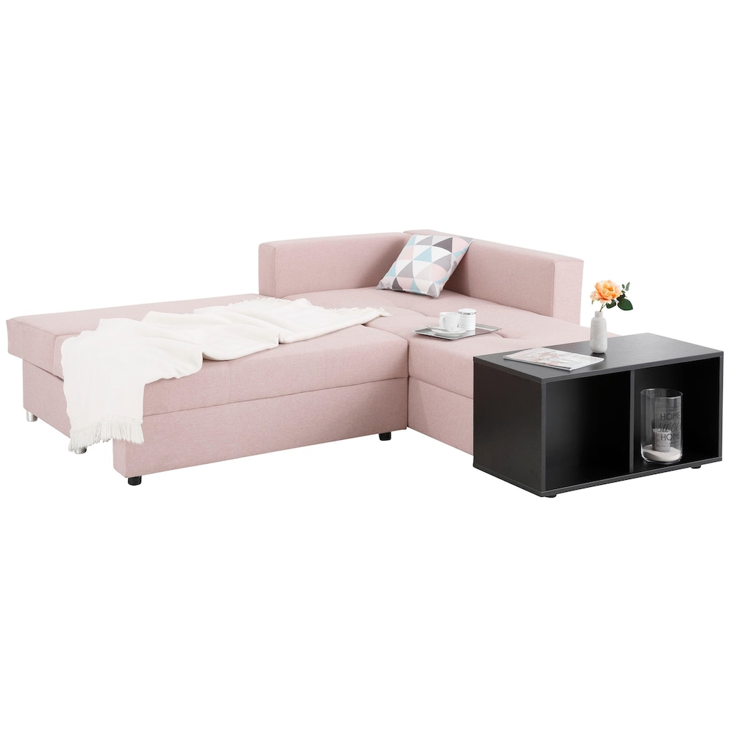 Home affaire Ecksofa Italia, mit Bettfunktion und Bettkasten