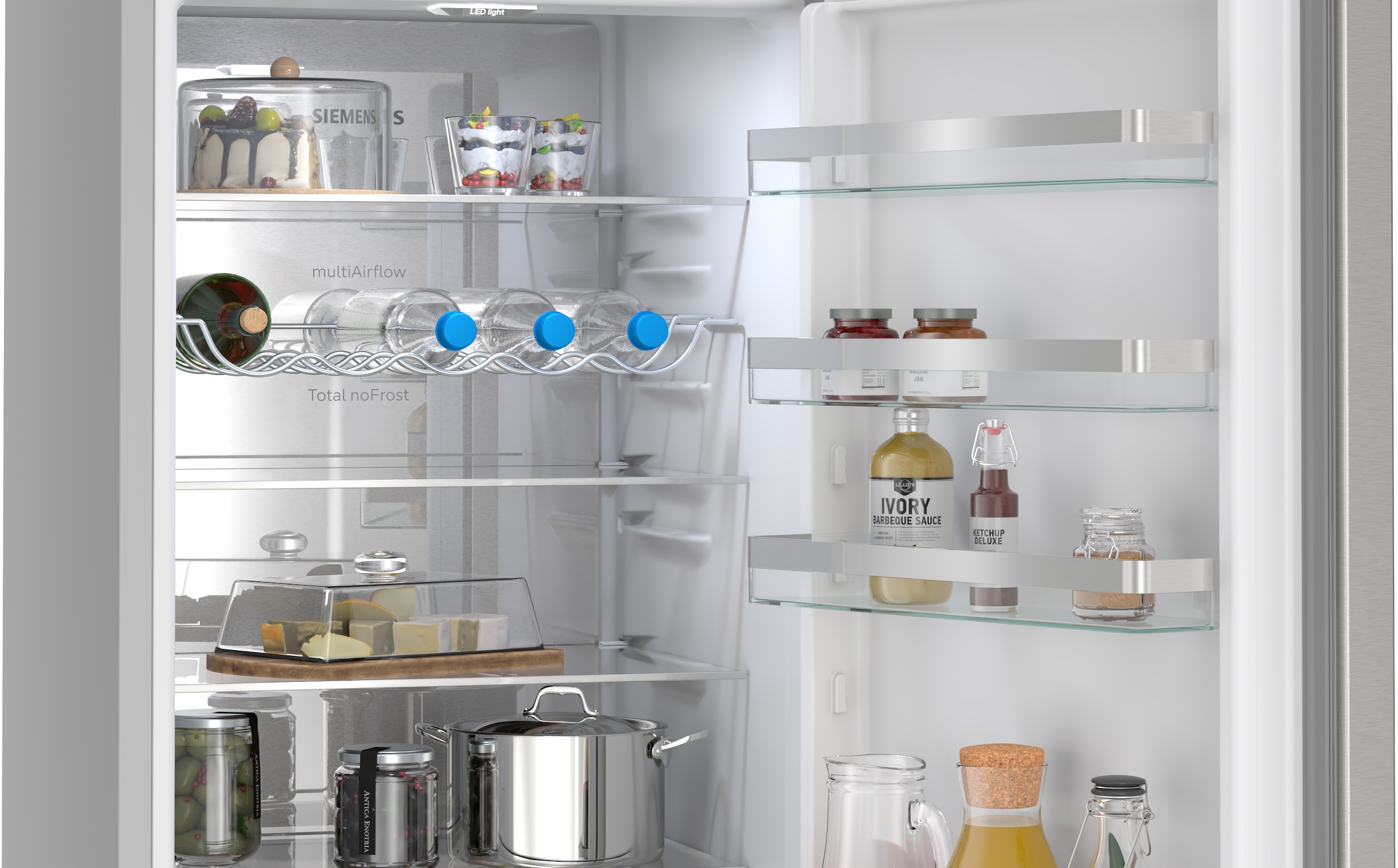 SIEMENS Kühl-/Gefrierkombination iQ300 »KG39NVICV« 203 cm hoch 60 cm breit hyperFresh System für frisches Obst und Gemüse sowie Total noFrost