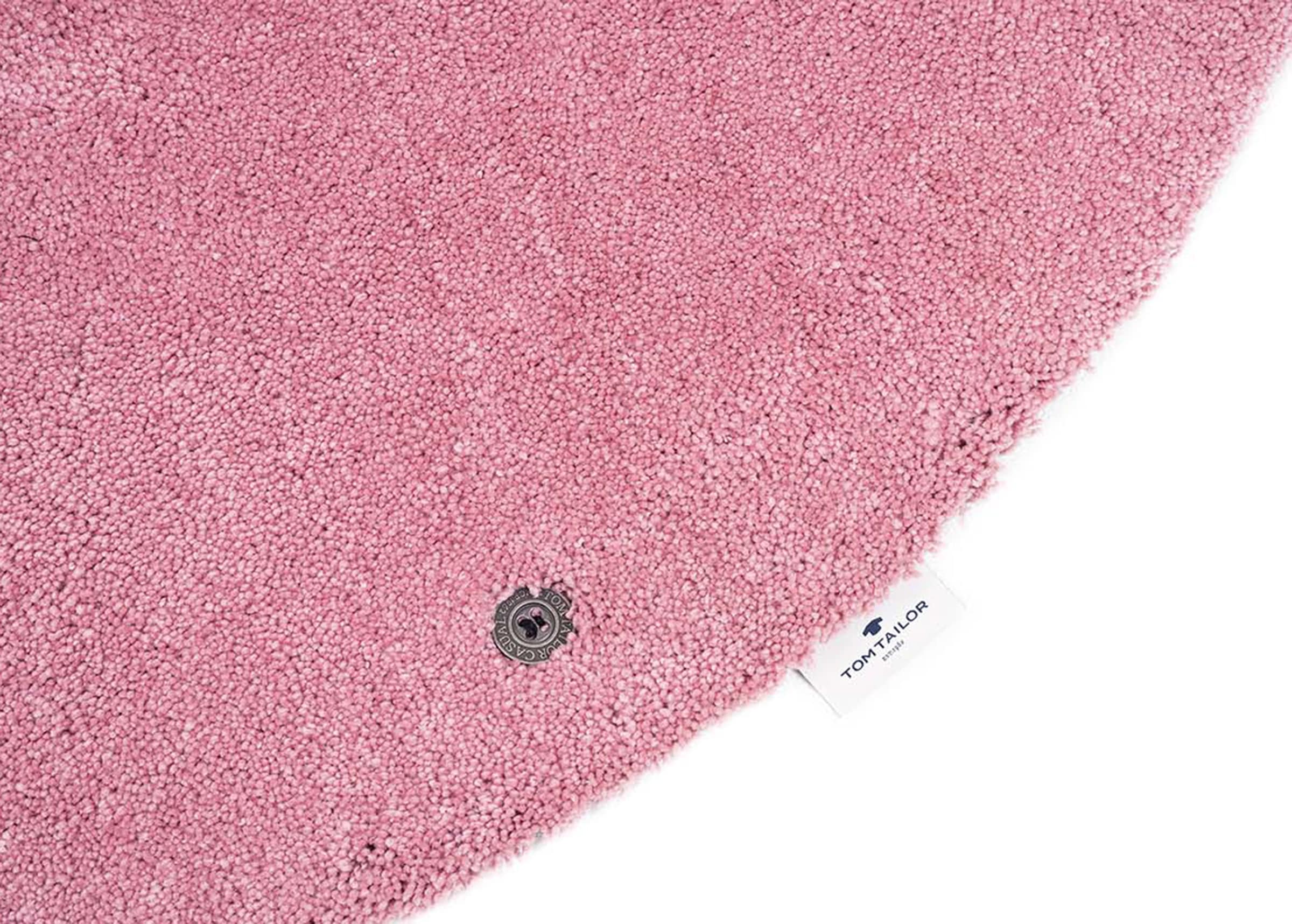TOM TAILOR HOME Hochflor-Teppich »Shaggy Teppich Cozy«, rund, 25 mm Höhe, Uni Farben, auch in Pastell Farben, weich & kuschelig