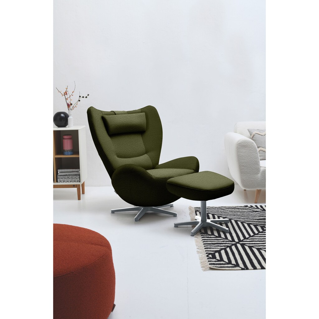 TOM TAILOR HOME Loungesessel »TOM PURE«, mit Metall-Drehfuß in Chrom