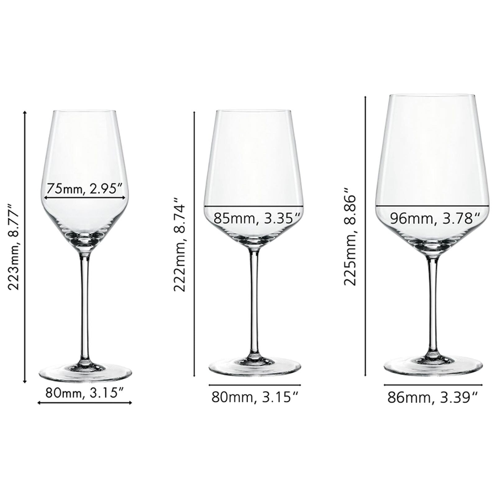 SPIEGELAU Gläser-Set »Wein- und Sektgläser-Set Style 12er Set transparent« Spülmaschinenfest