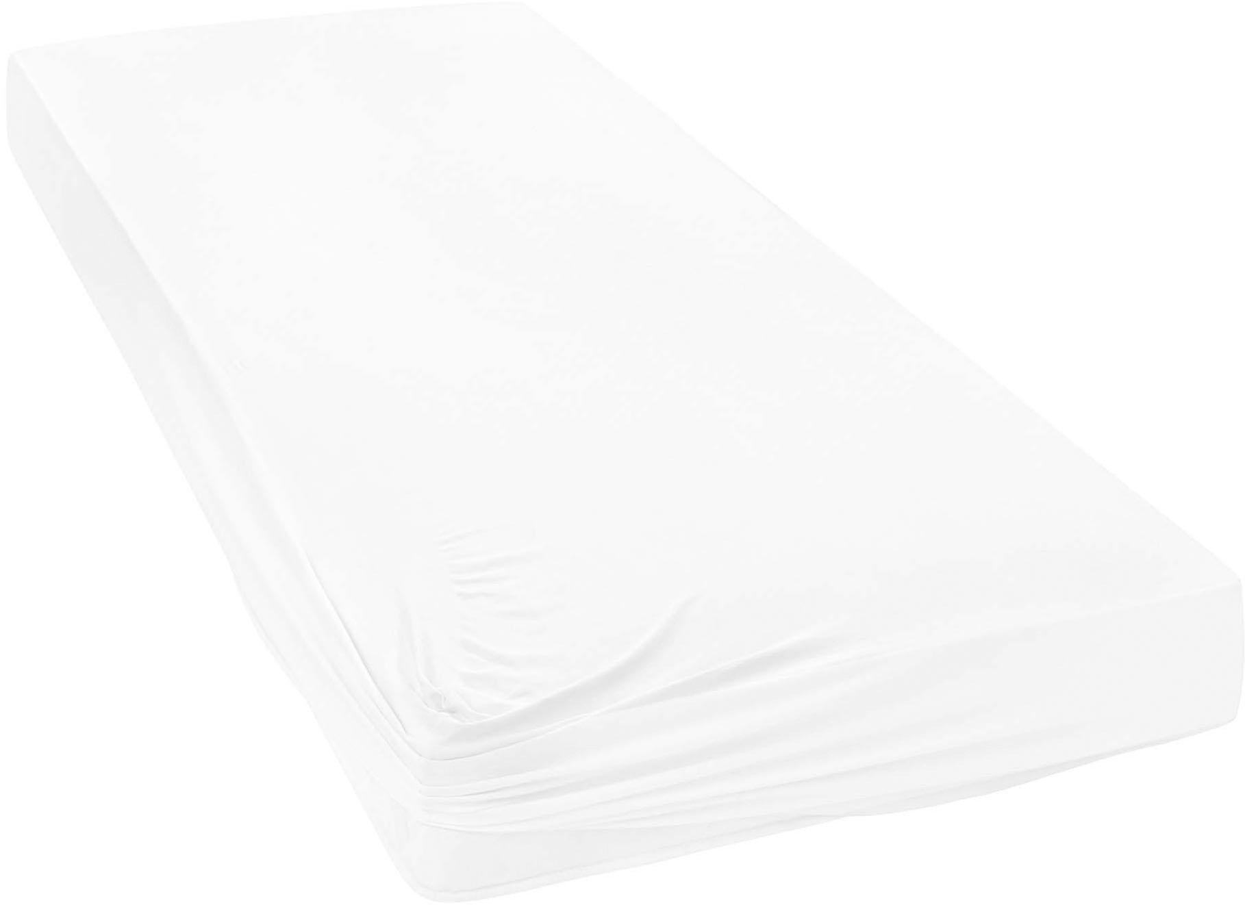 Janine Spannbettlaken »MAKO-FEINJERSEY 5007« aus 100% Baumwolle, für Matratzen bis 26 cm Höhe