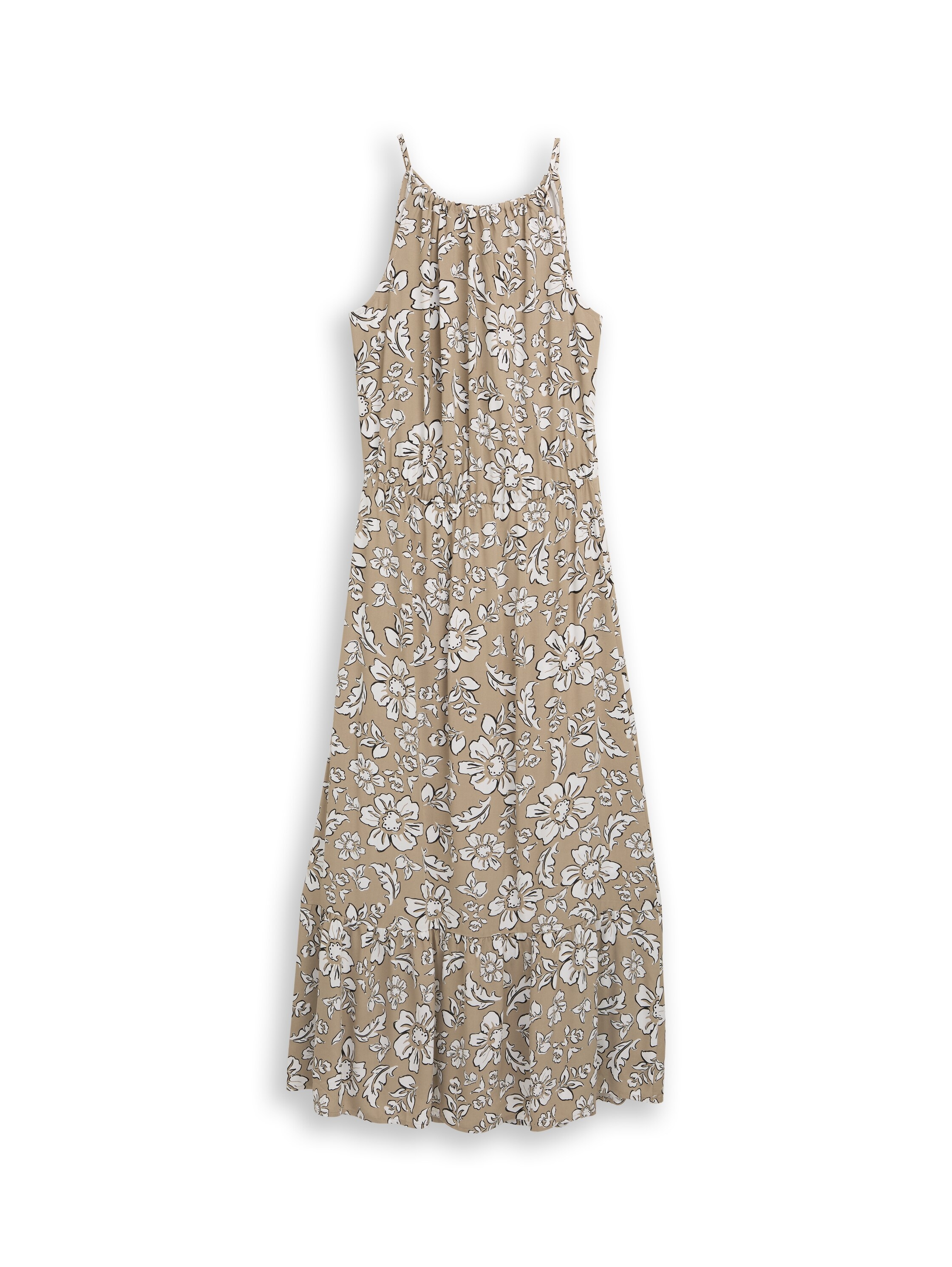 TOM TAILOR Spaghettikleid Ohne Taschen Sommerkleid im Blümchen-Look