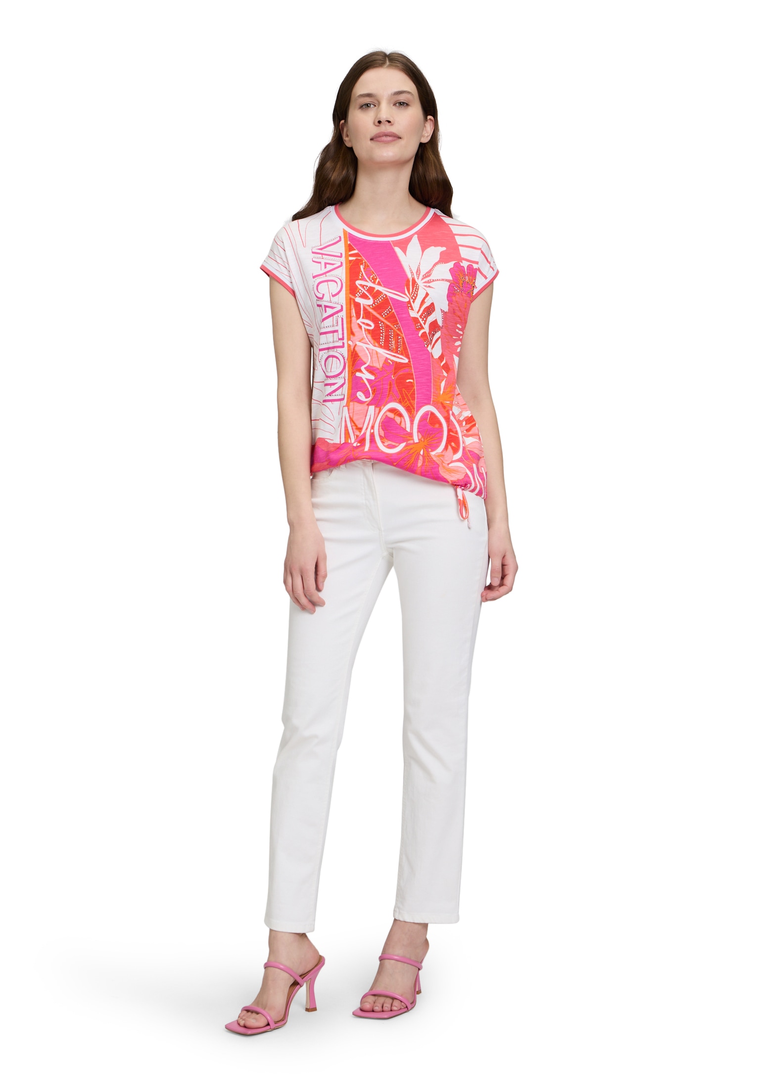 Betty Barclay Kurzarmshirt »Printshirt mit Tunnelzug«