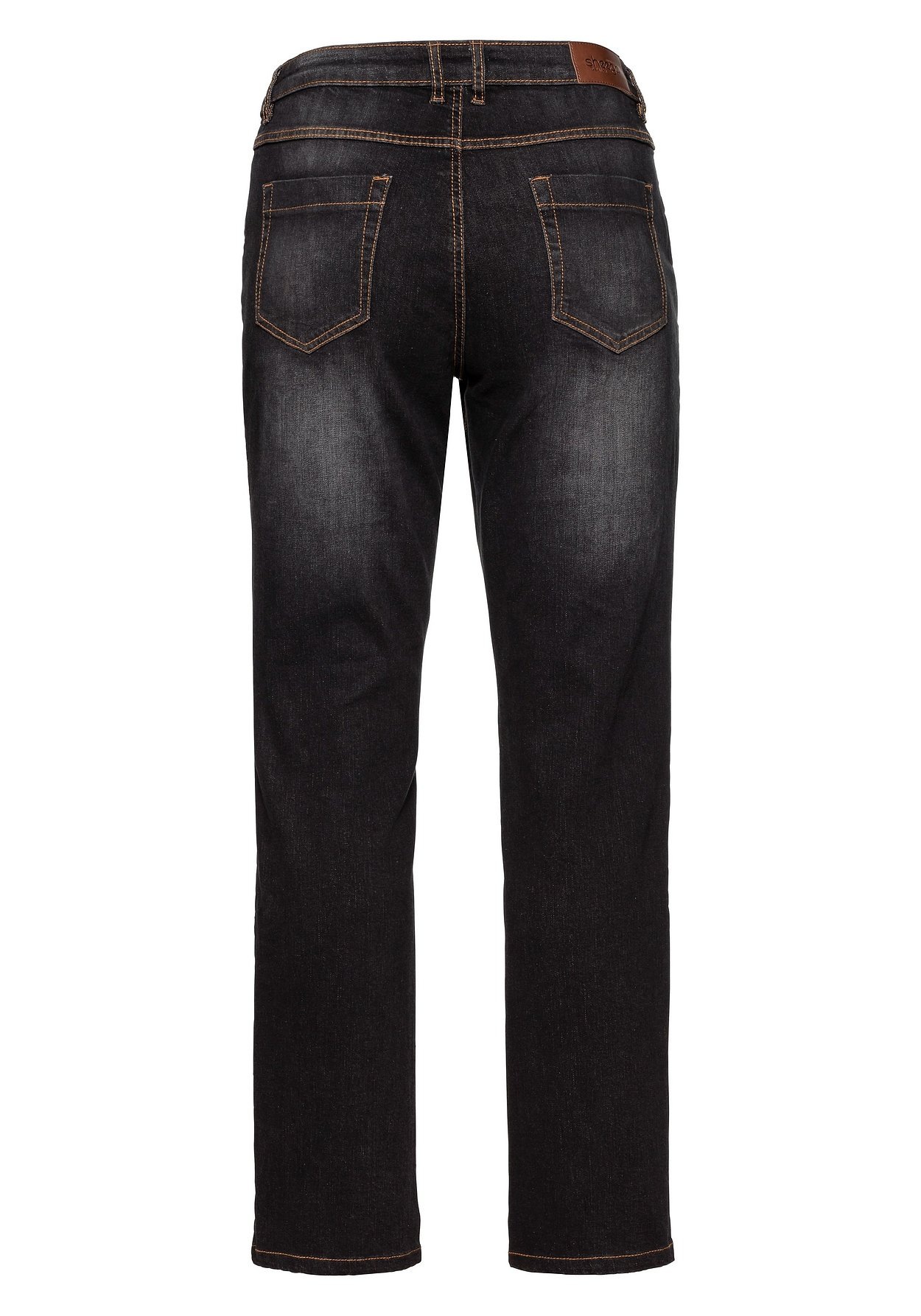 Sheego Stretch-Jeans »Jeans »Die Gerade« mit Used-Effekten«, »Die Gerade« mit Used-Effekten