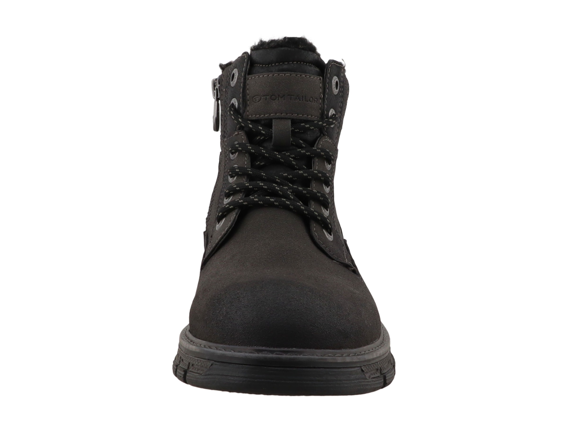 TOM TAILOR Winterboots  Schnürboots mit Niete und Ziernähten