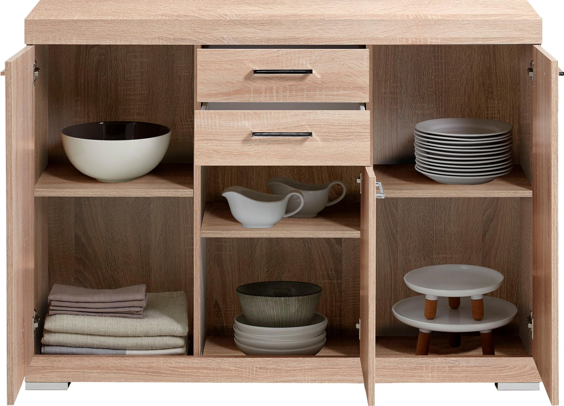 FMD Kommode »Bristol 3«, Mehrzweckschrank, in verschiedenen Tiefen, Breite: 120 cm