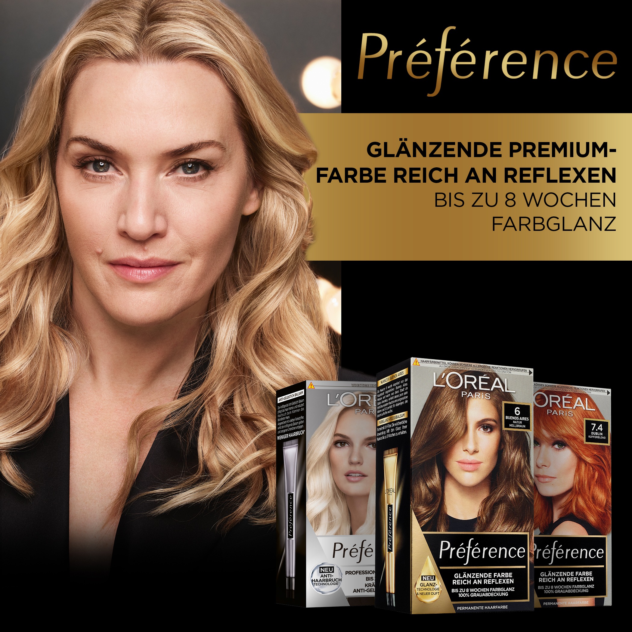 L'ORÉAL PARIS Coloration »Préférence«, (Packung, 3 tlg.), mit pflegender Formel