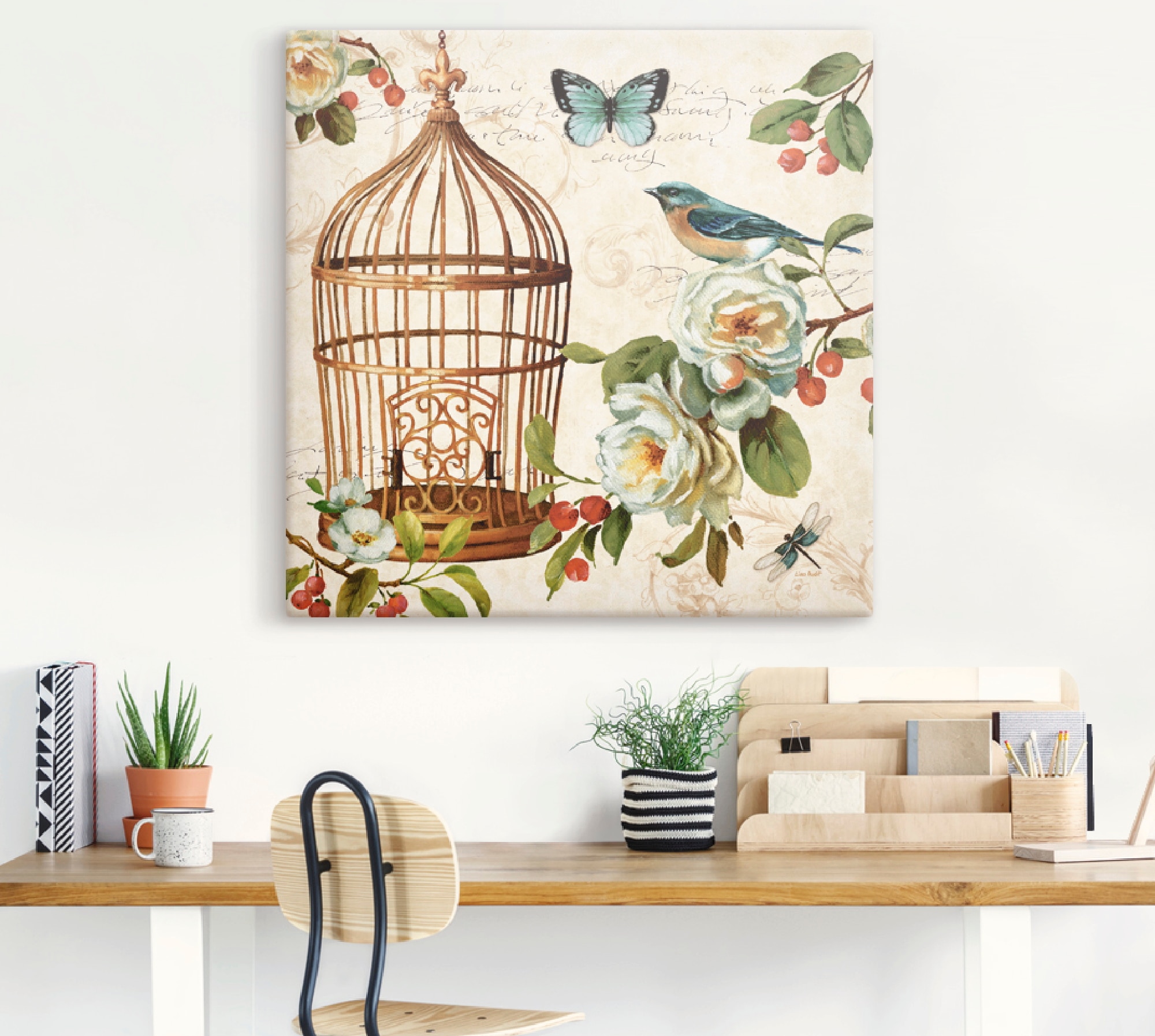 Artland Leinwandbild »Frei wie ein Vogel II«, Arrangements, (1 St.), auf Keilrahmen gespannt