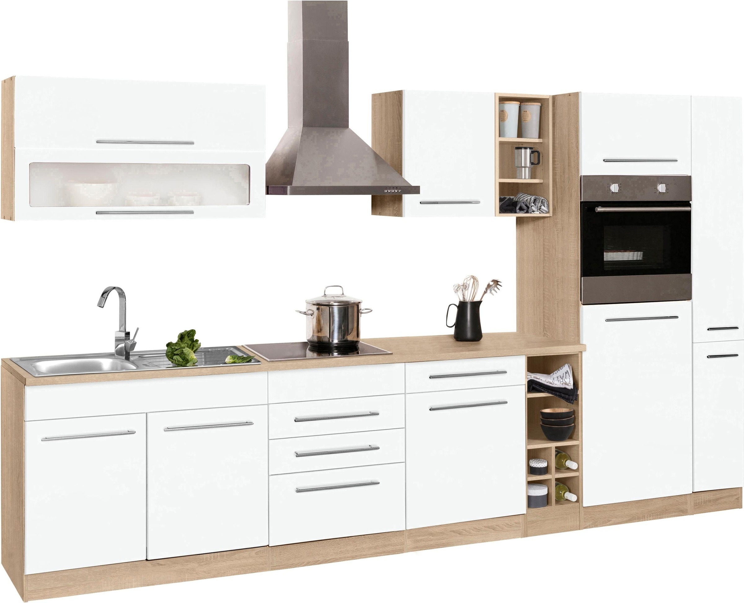 KOCHSTATION Küchenzeile »KS-Eton«, ohne E-Geräte, Breite 330 cm