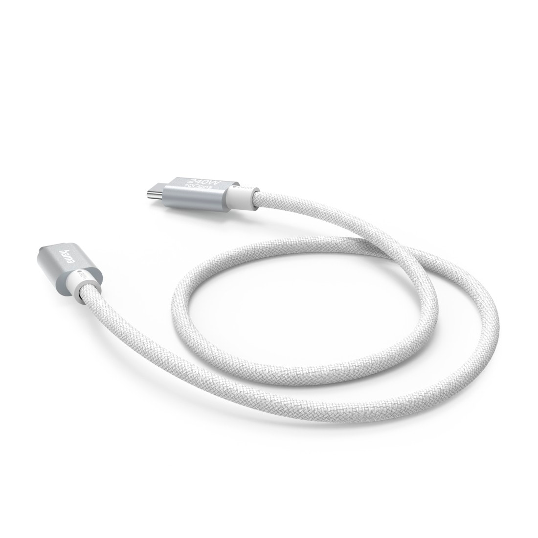 Hama USB-Kabel »Ladekabel, USB-C, 240W, "Full-Featured", 1,5m, weiß« USB Typ C | USB-C USB-C 150 cm Datenübertragung, Schnellladefunktion