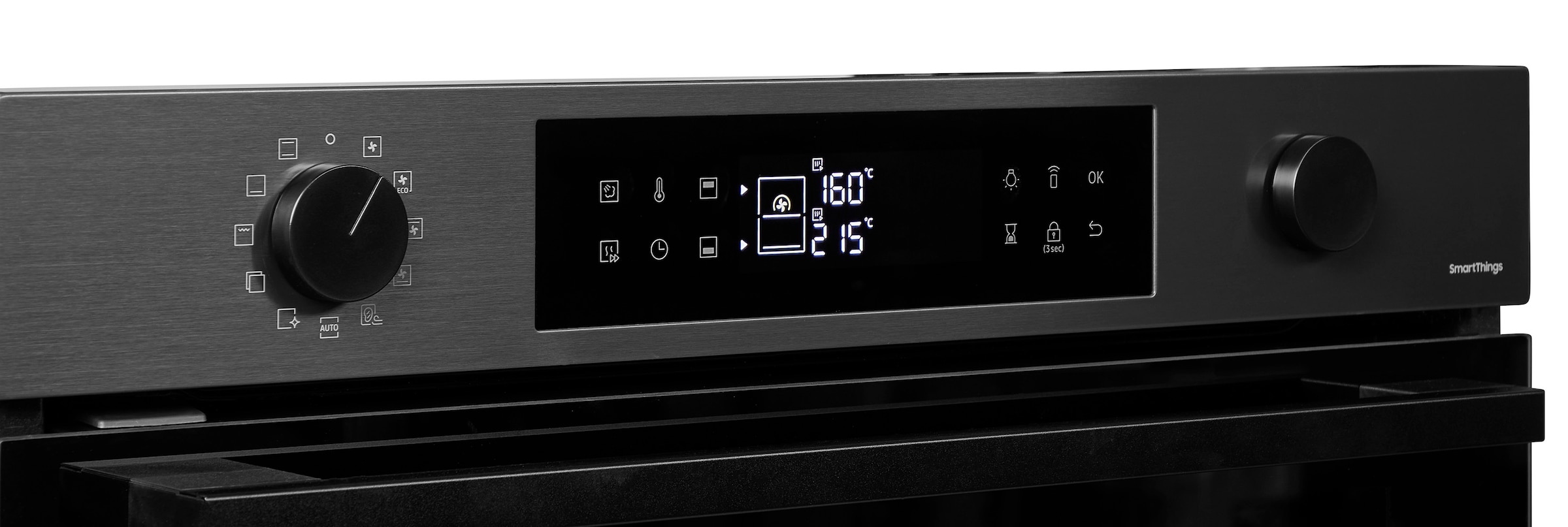 Samsung Pyrolyse Backofen Serie 4 »NV7B44503DB«, Pyrolyse-Selbstreinigung, Dual Cook – Ein Ofen. Zwei Garräume. Maximale Flexibilität.