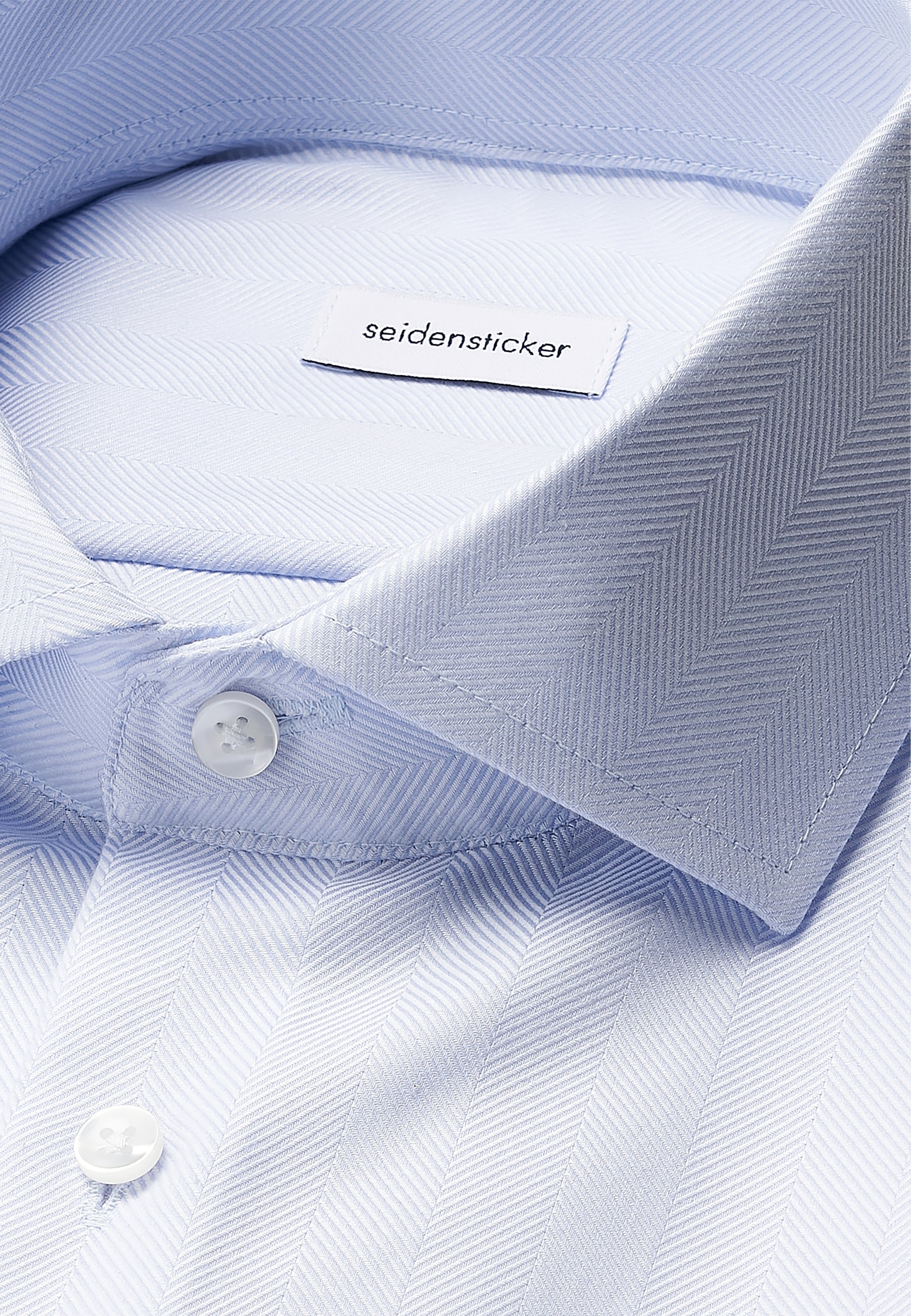 seidensticker Businesshemd »Schwarze Rose«, Shaped 1/1 Kentkragen Fischgrat