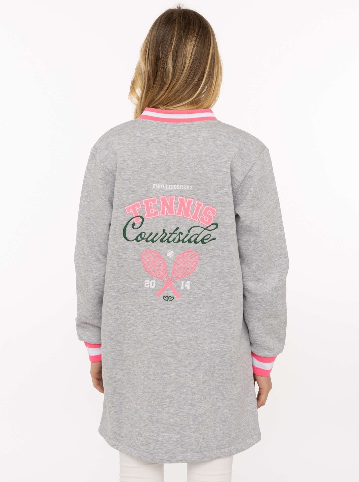 Zwillingsherz Kurzmantel »"Courtside"« Stickerei,Reßverschluß, elastische Bündchen