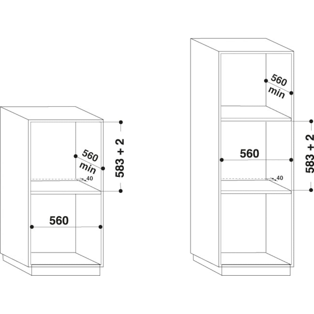 Privileg Einbaubackofen »PBWK3 JH8S BLG«, PBWK3 JH8S BLG, mit Backauszug, Hydrolyse