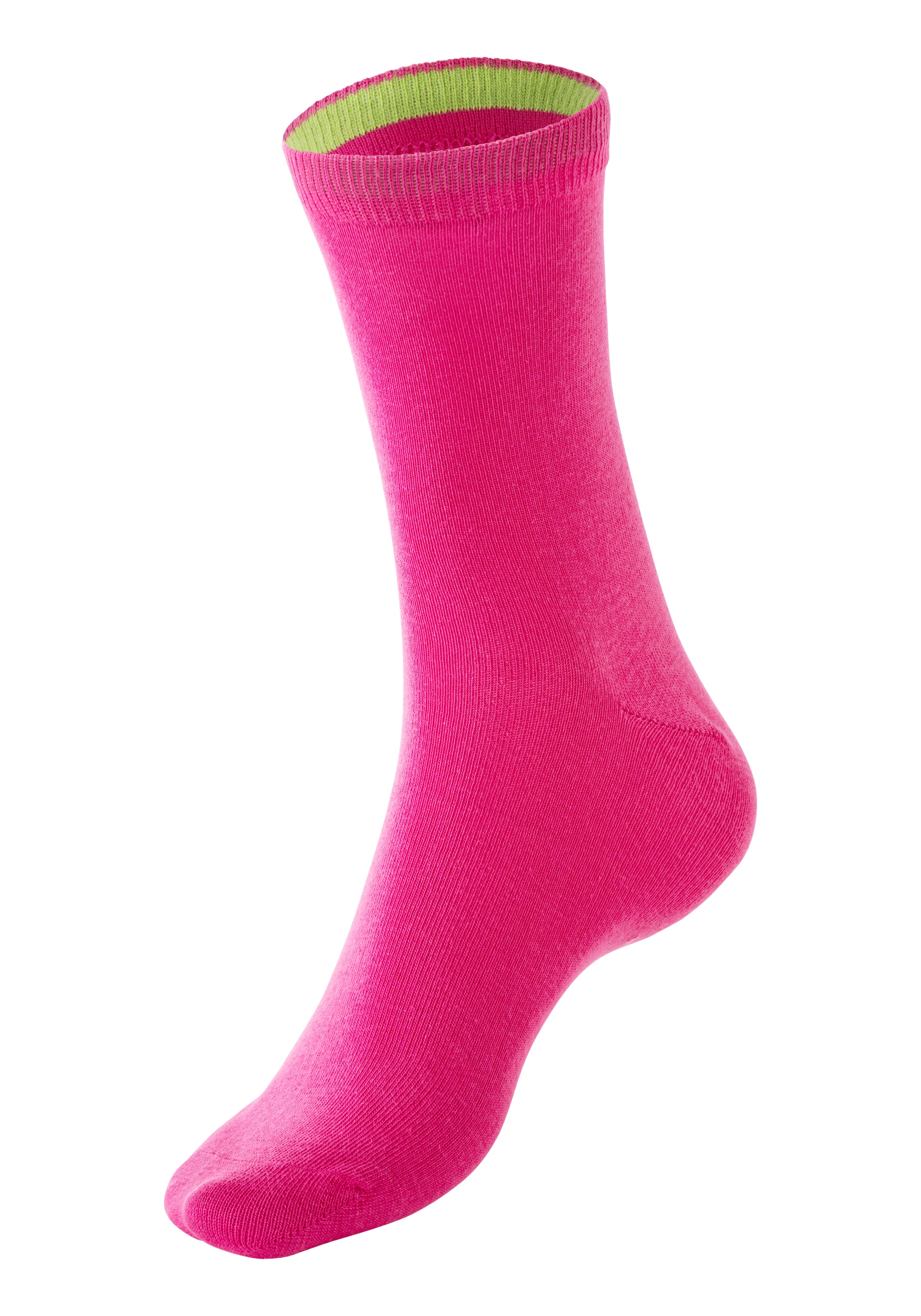 Bench. Socken, (Dose, 4 Paar), mit farbigen Innenbündchen, sortiert in edler Geschenkdose