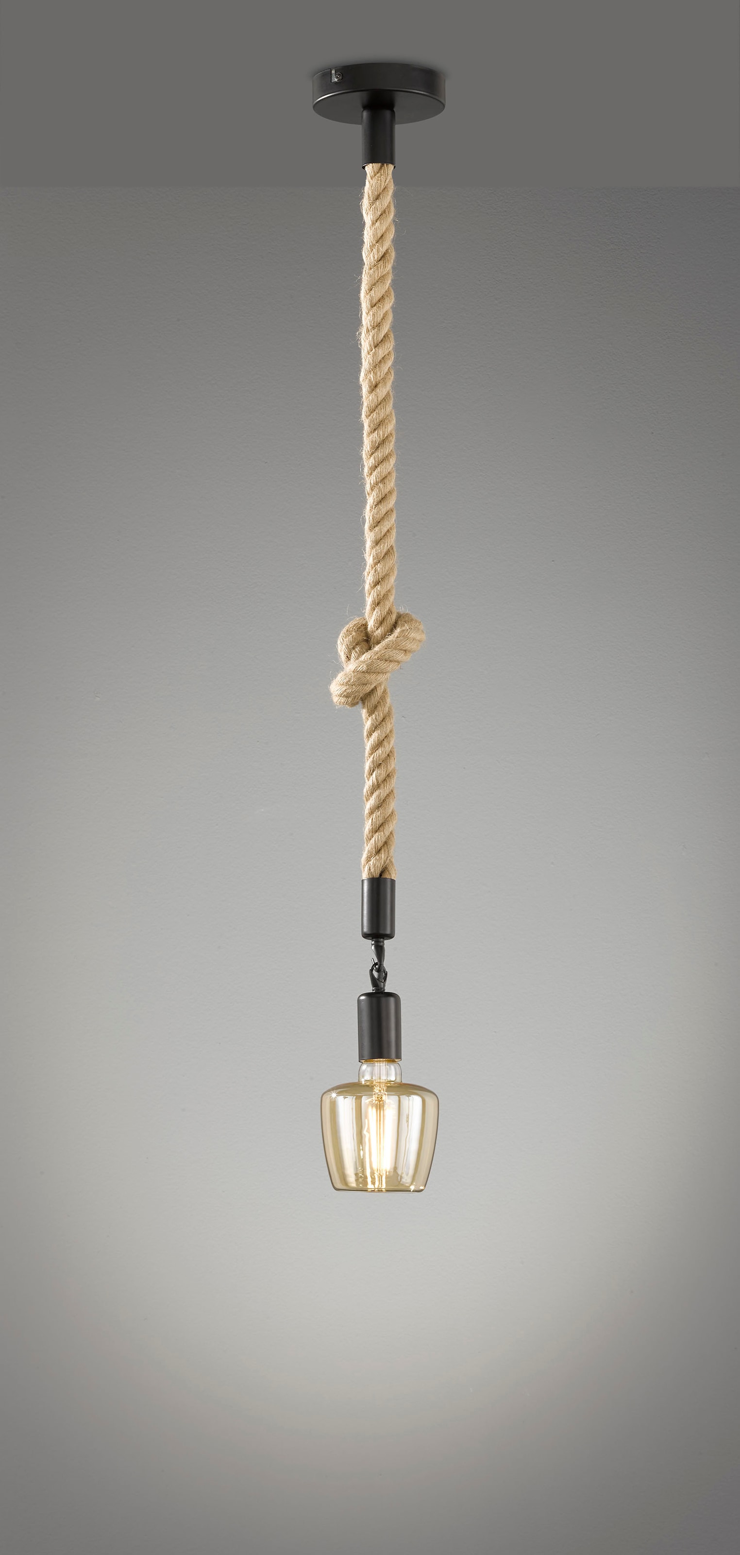 FISCHER & HONSEL Pendelleuchte »Rope«, 1 flammig, Leuchtmittel E27 | ohne Leuchtmittel