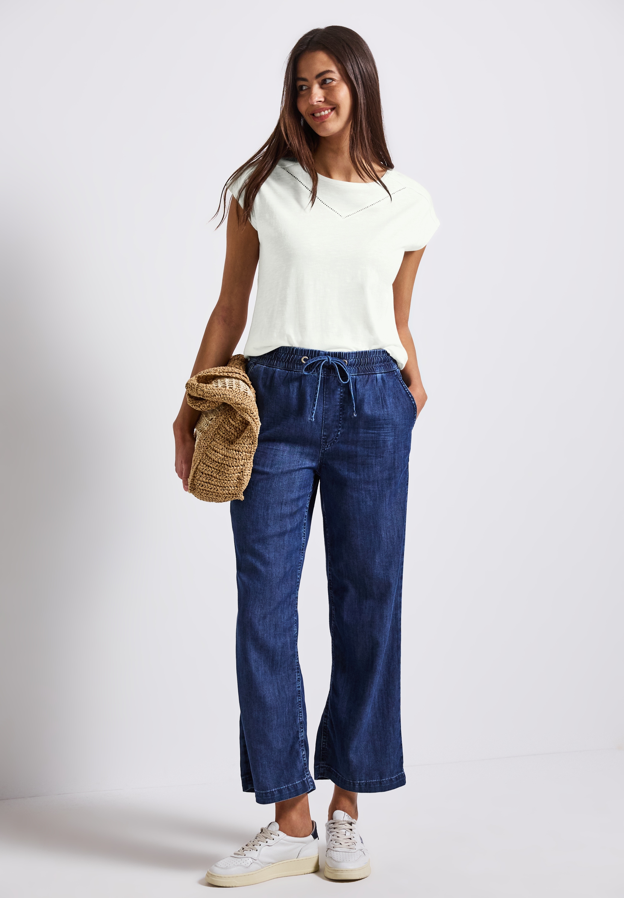 STREET ONE Shirttop, mit Deko-Tape