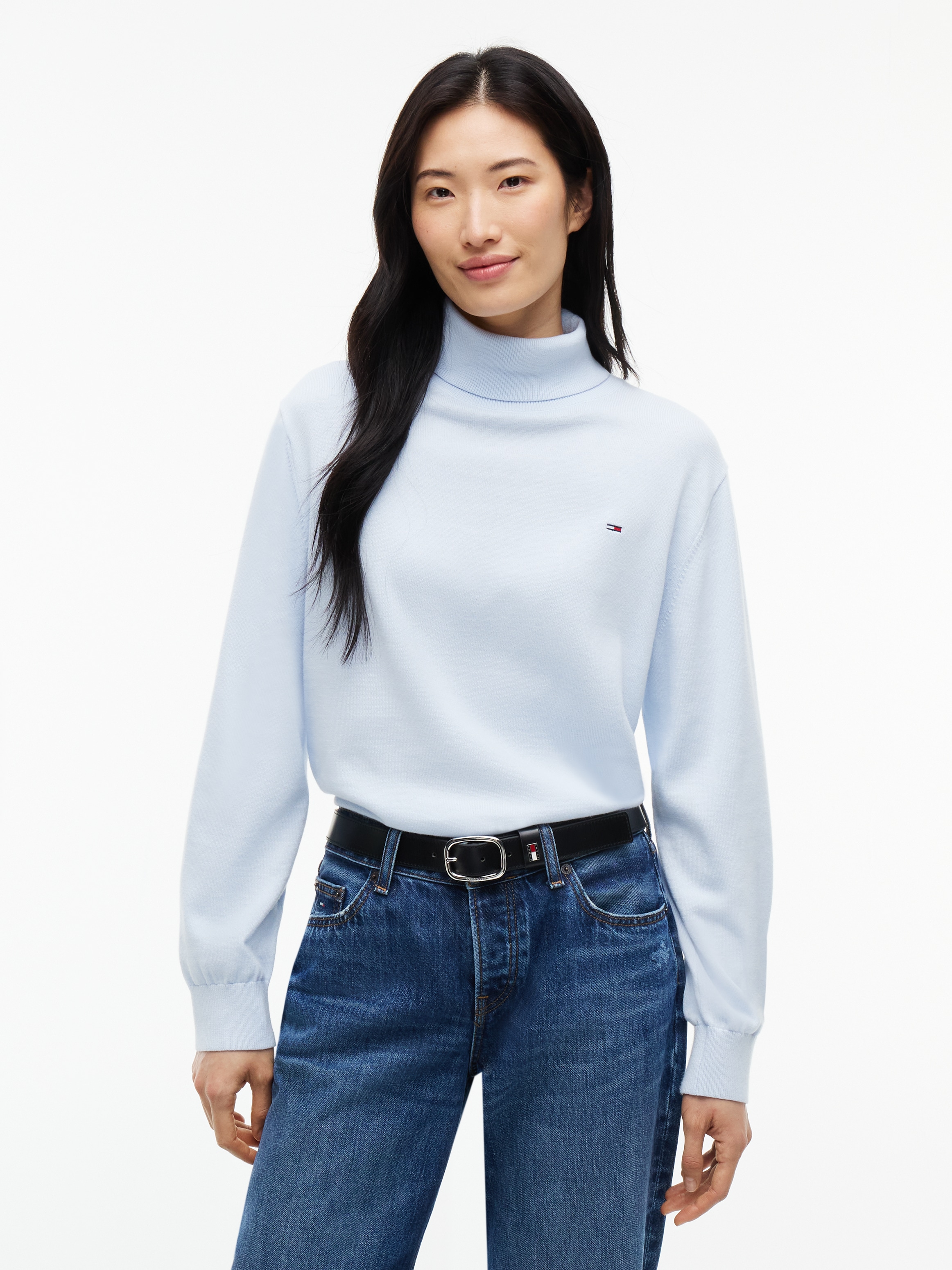 Tommy Jeans Rollkragenpullover »TJW ESSENTIAL TRTLNK SWEATER« Baumwolle
