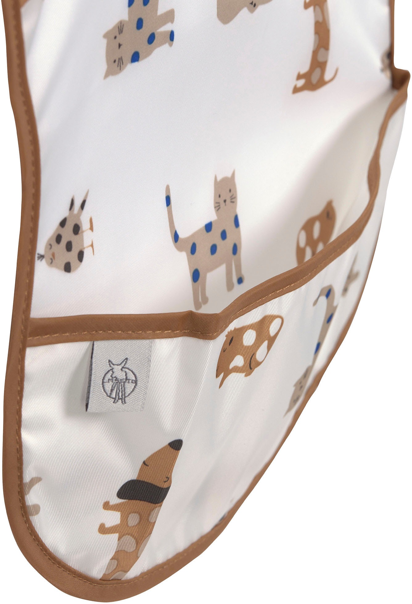 LÄSSIG Lätzchen »Little Mateys, royal blue«, (Set, 2 St.), mit integriertem Auffangschutz