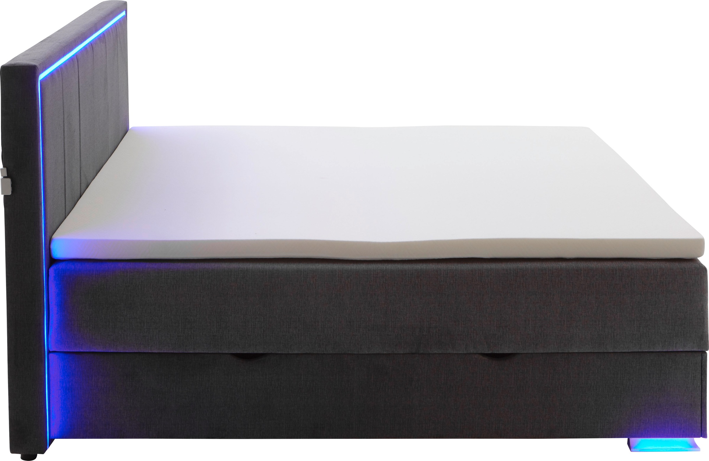 meise.möbel Boxspringbett »Colorado II«, inkl. LED-Beleuchtung & Topper