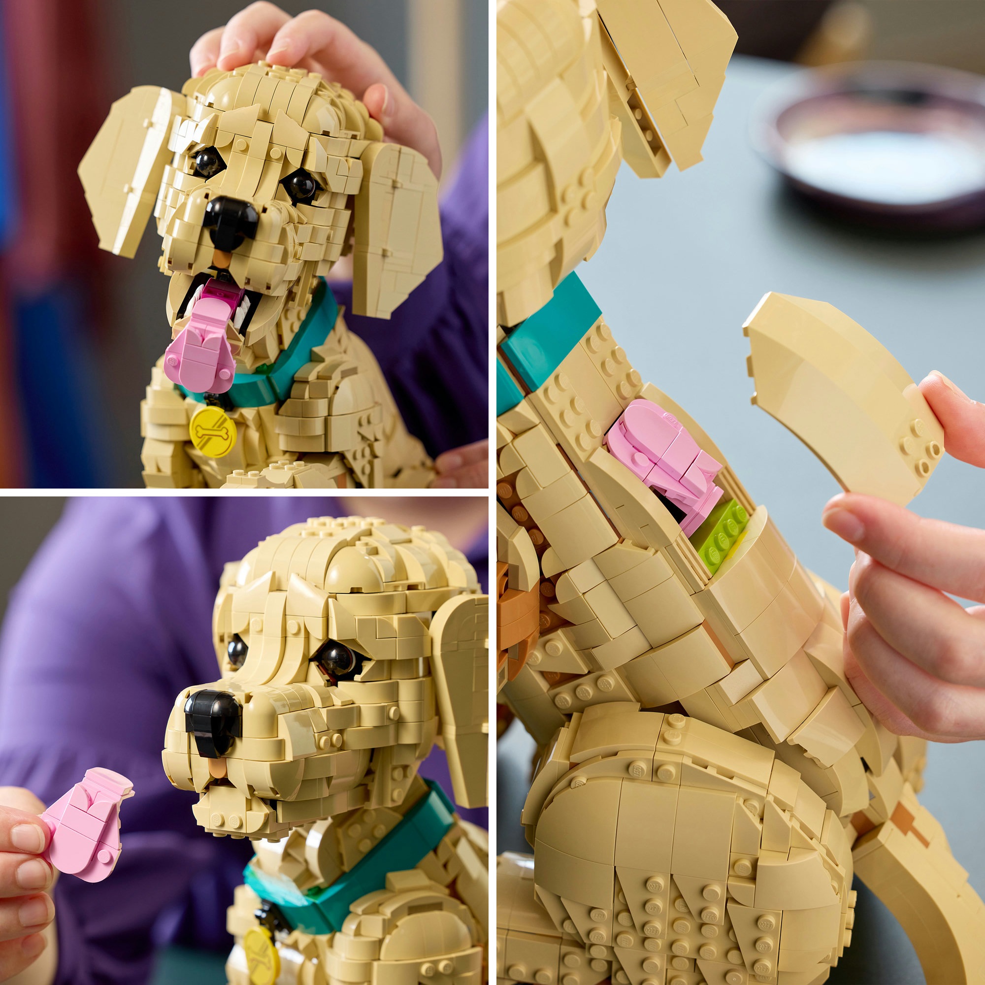 LEGO® Konstruktionsspielsteine »Golden Retriever Welpe (11384), LEGO Icons«