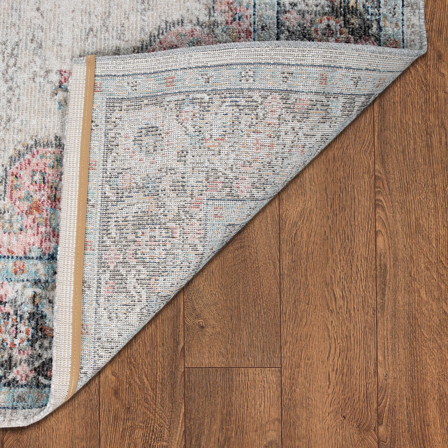 Paco Home Teppich »Torres 275«, rund, 8 mm Höhe, Kurzflor, Orient-Optik, Vintage Design, In- und Outdoor geeignet