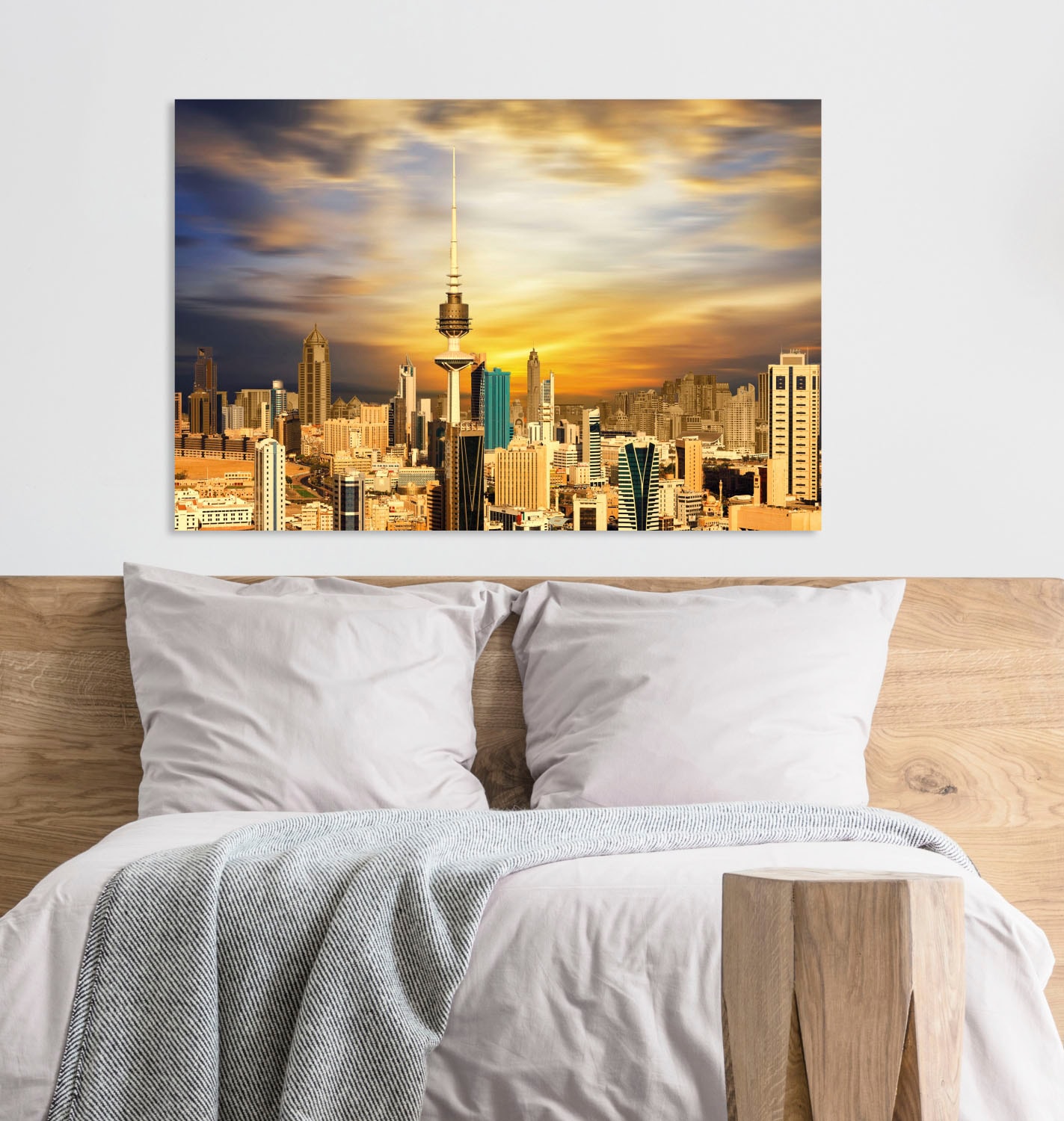 queence Acrylglasbild »Skyline«, Skyline-Gebäude-Städte, Fine Art-Print in Galeriequalität