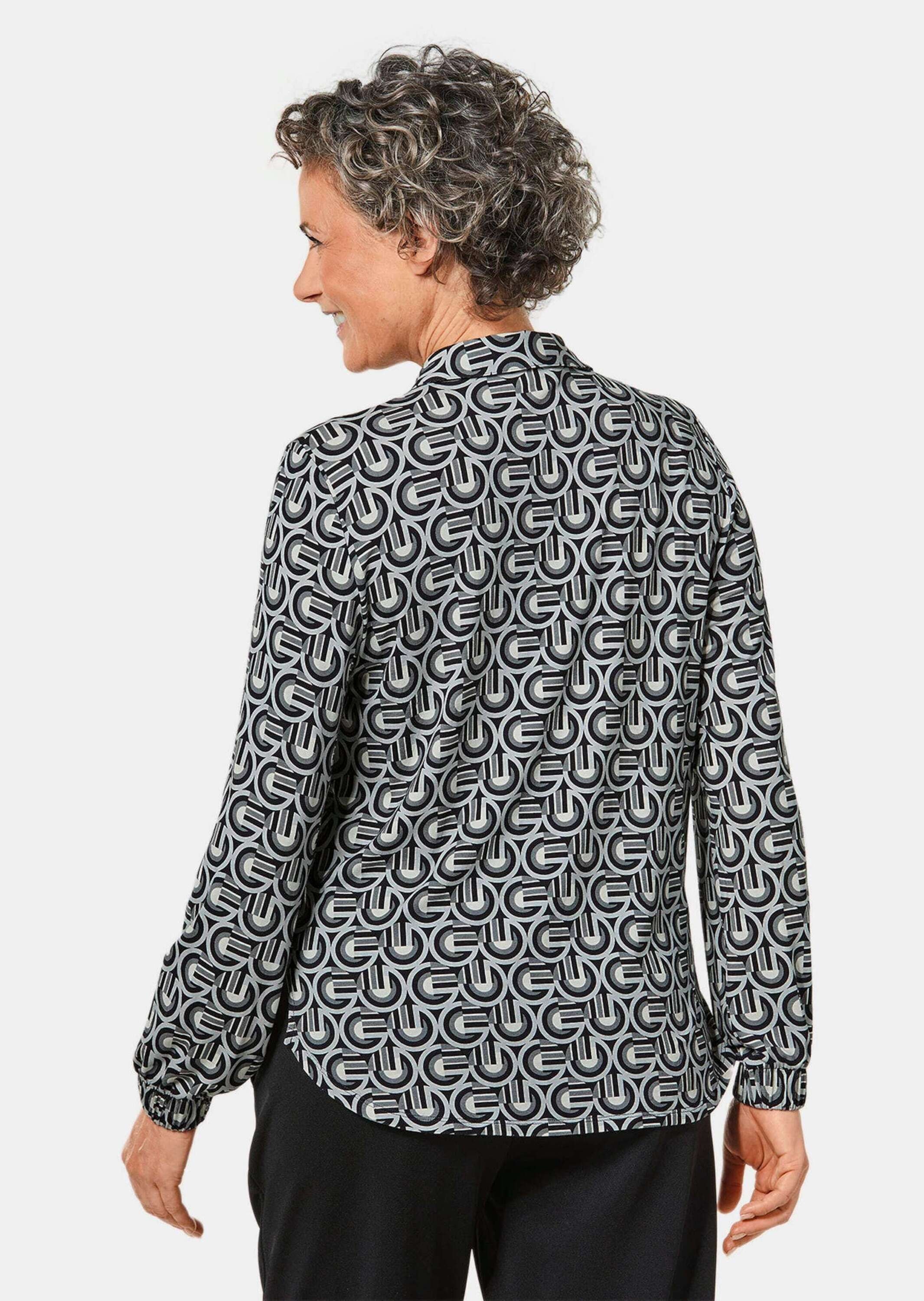 GOLDNER Hemdbluse »Ausdrucksstarke Jerseybluse mit Stretchanteil«
