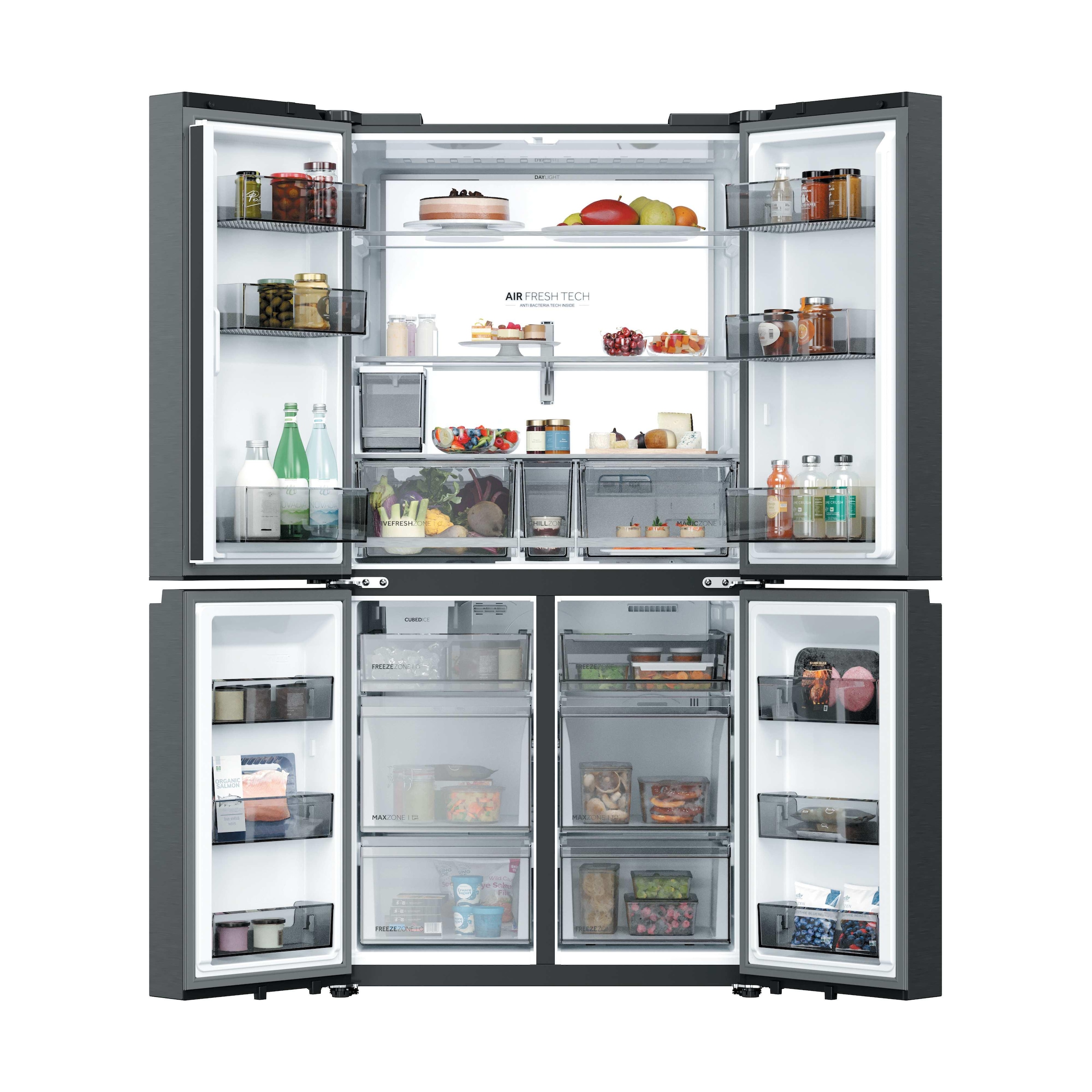 Haier Multi Door Horizon Collection »HCR79F18CHMB« 182,5 cm hoch 90,5 cm breit Wasserdispenser & Eiswürfelbereiter