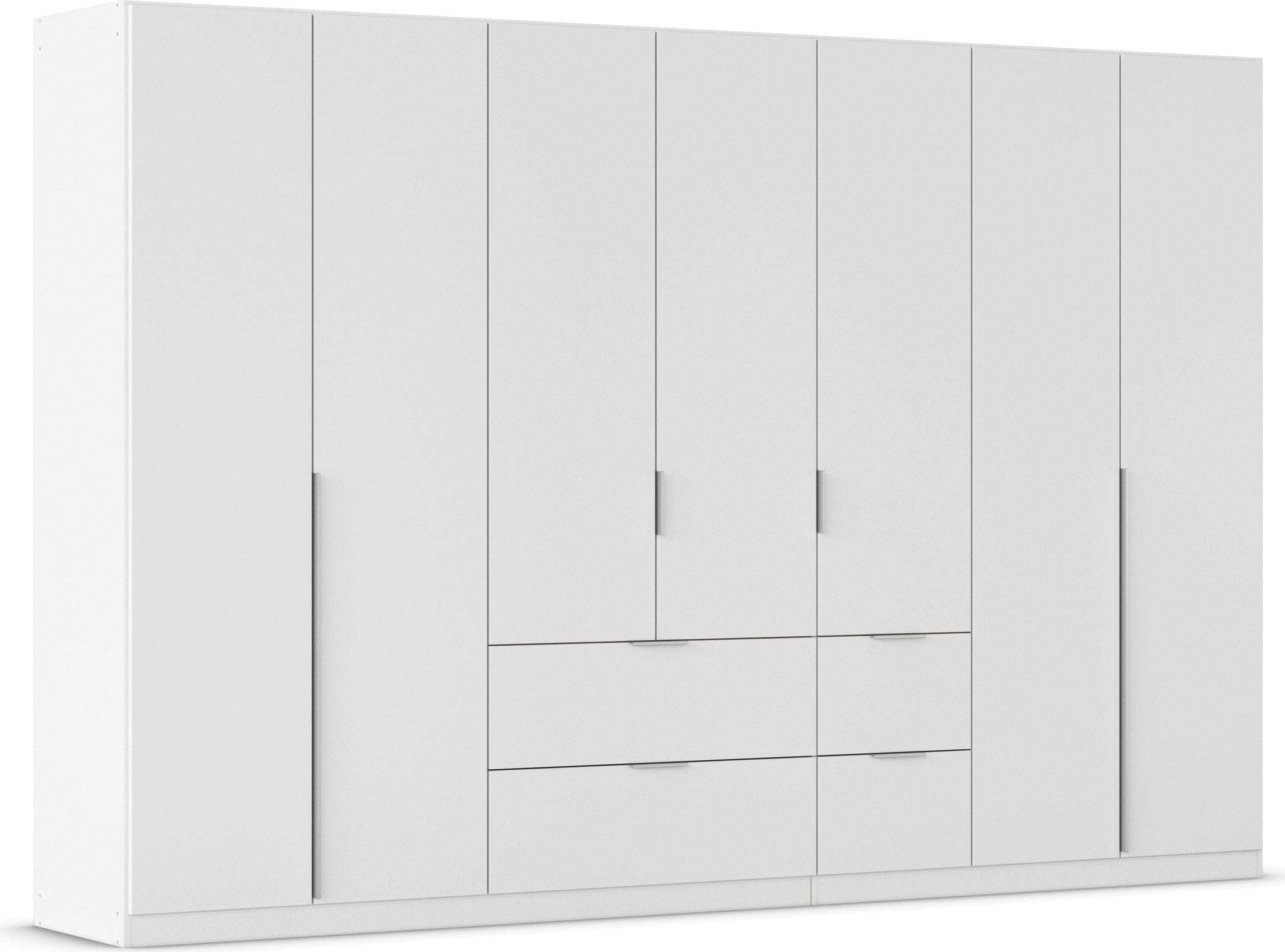 OTTO home Drehtürenschrank »Kleiderschrank Schrank Garderobe AGORDO mit Dekor- oder Hochglanzfront« in zwei Griff-Farben, Breite 315 cm,  mit Außenschubkästen, Serie in 7 Breiten und 2 Höhen MADE IN GERMANY